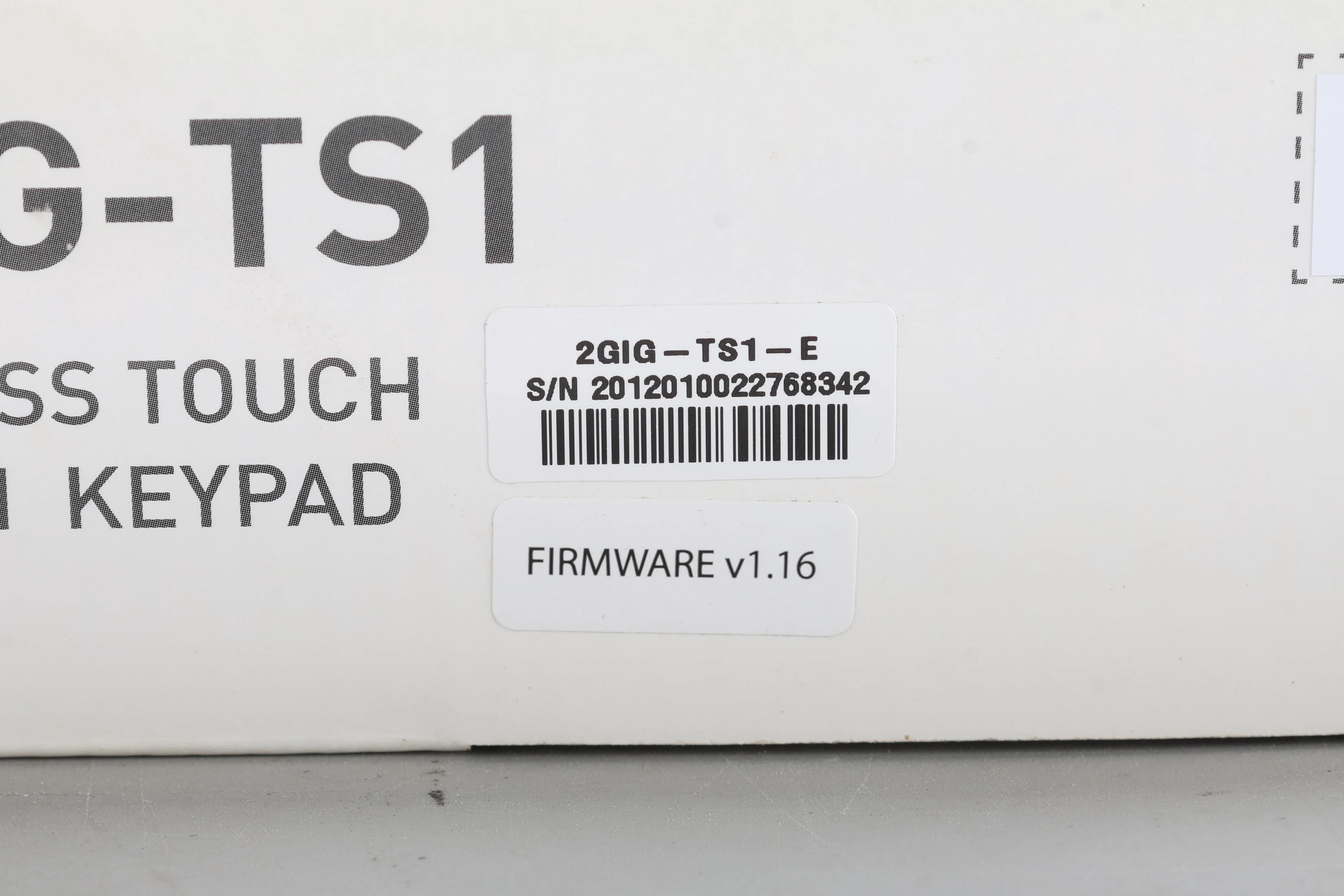 2GIG 2GIG-TS1-E Wireless Touch Screen Keypad - NEW Sealed - Image 5