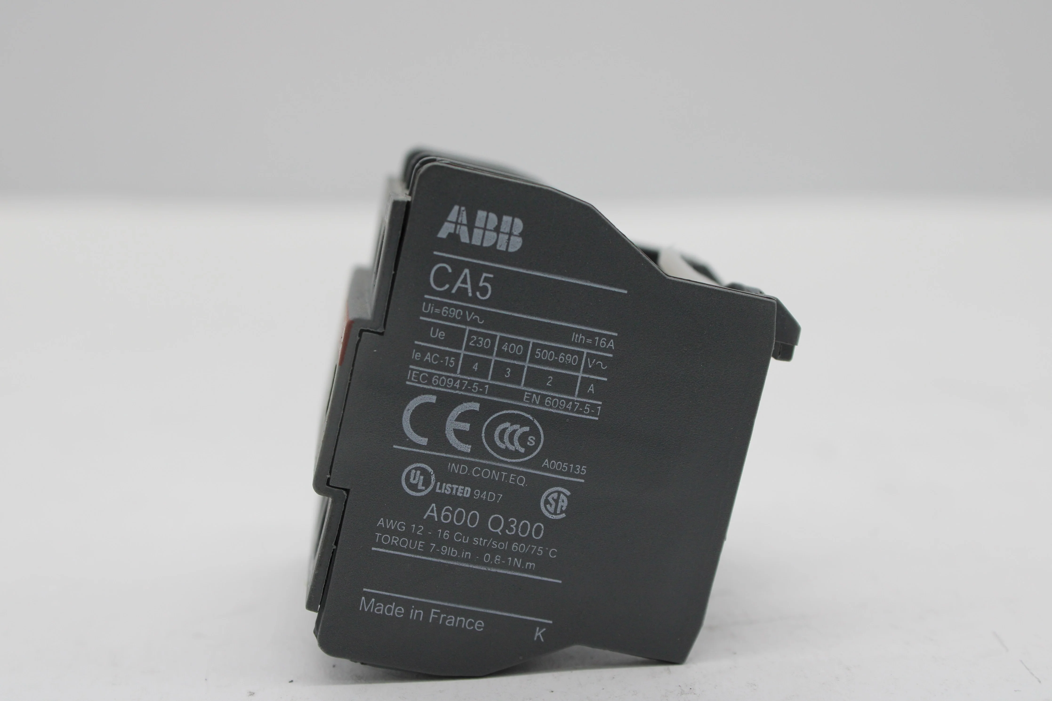 ABB CA5-22M Auxiliary Contact Block / Front Mount Blocks, 2NO-2NC CA5 Series - Image 4