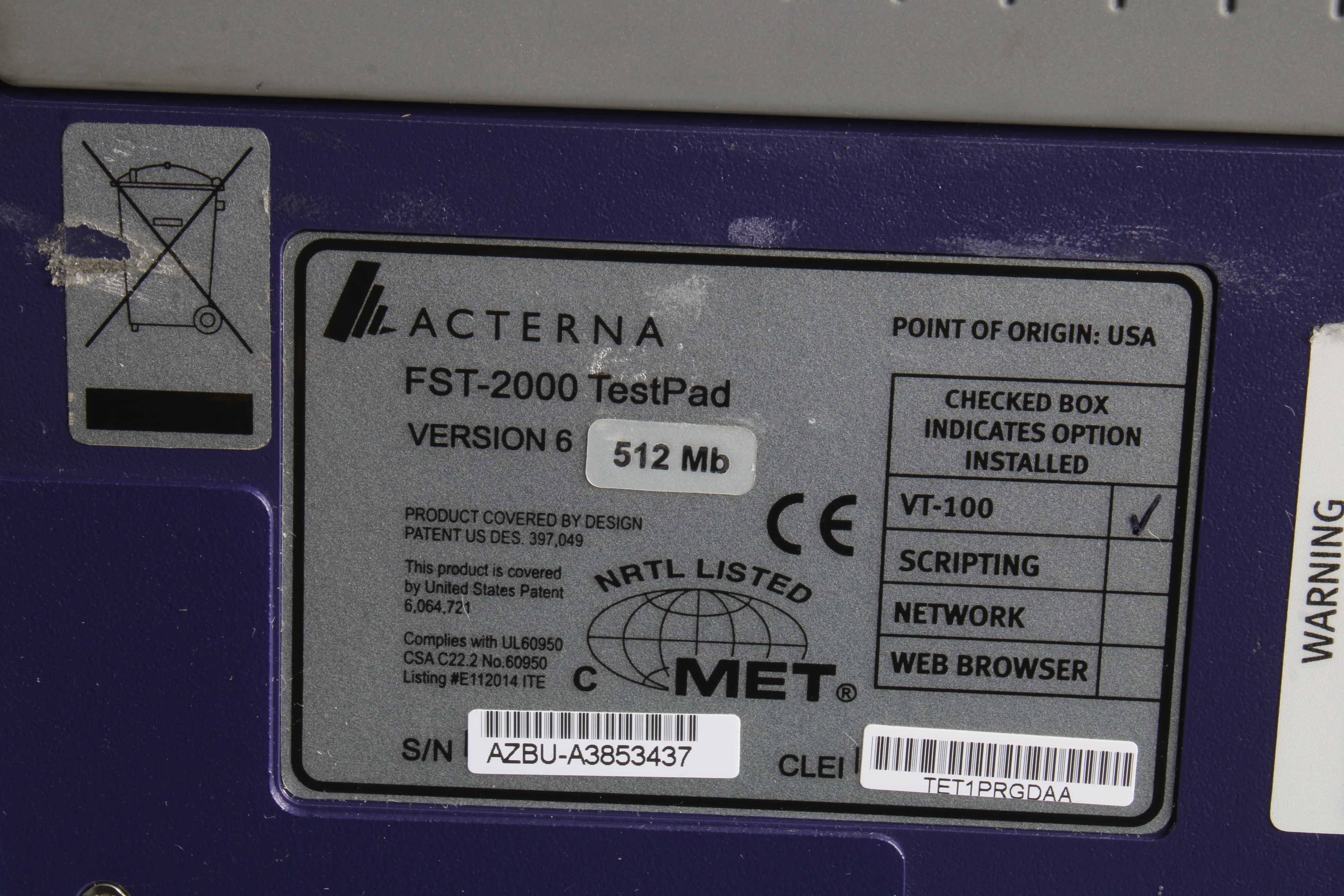 Acterna FST-2310 TestPad SONET Services Module - No Power Supply - Image 3