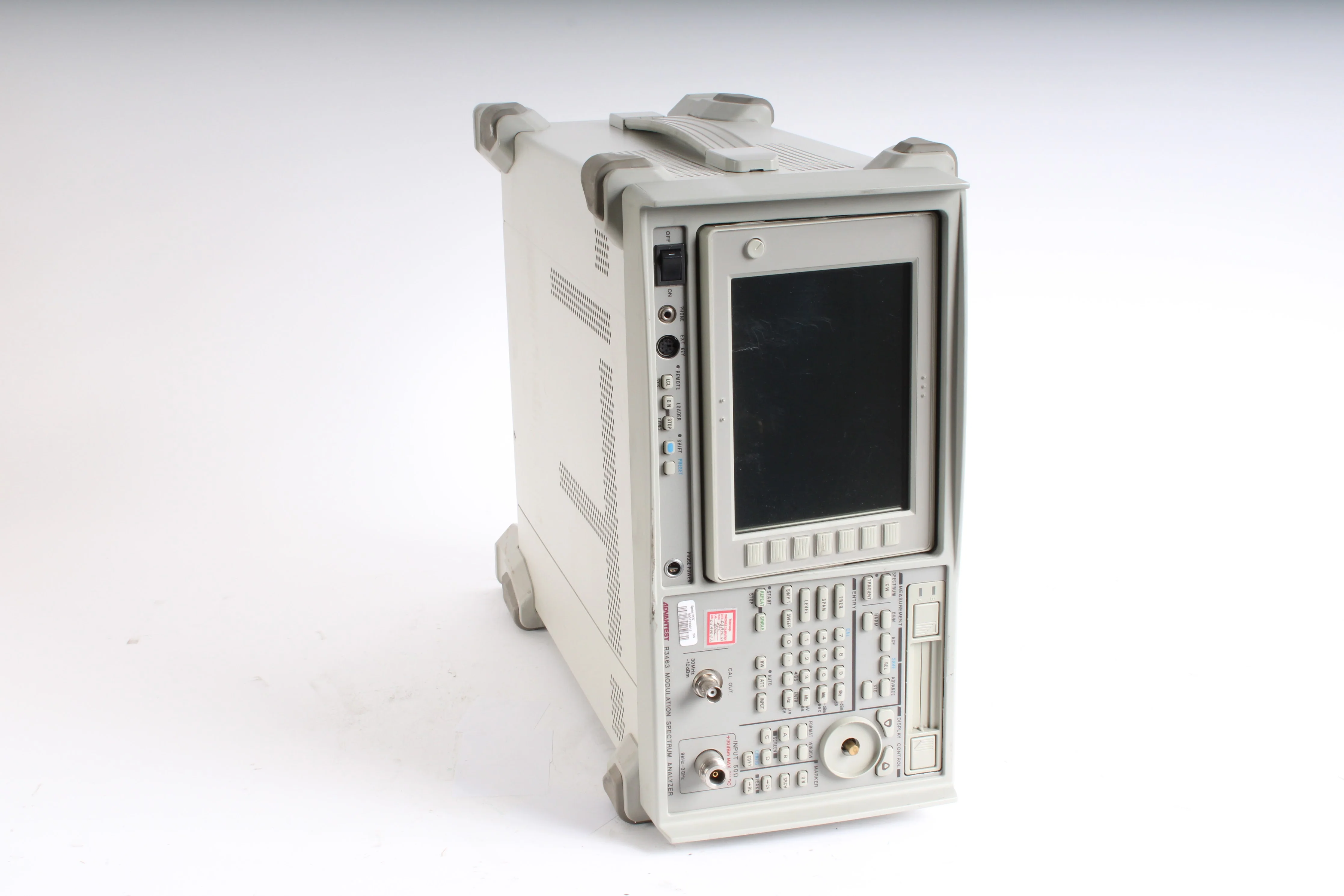 Advantest R3463 Modulation Spectrum Analyzer 9kHz to 3GHz W/ OPT Fair Condition - Image 3