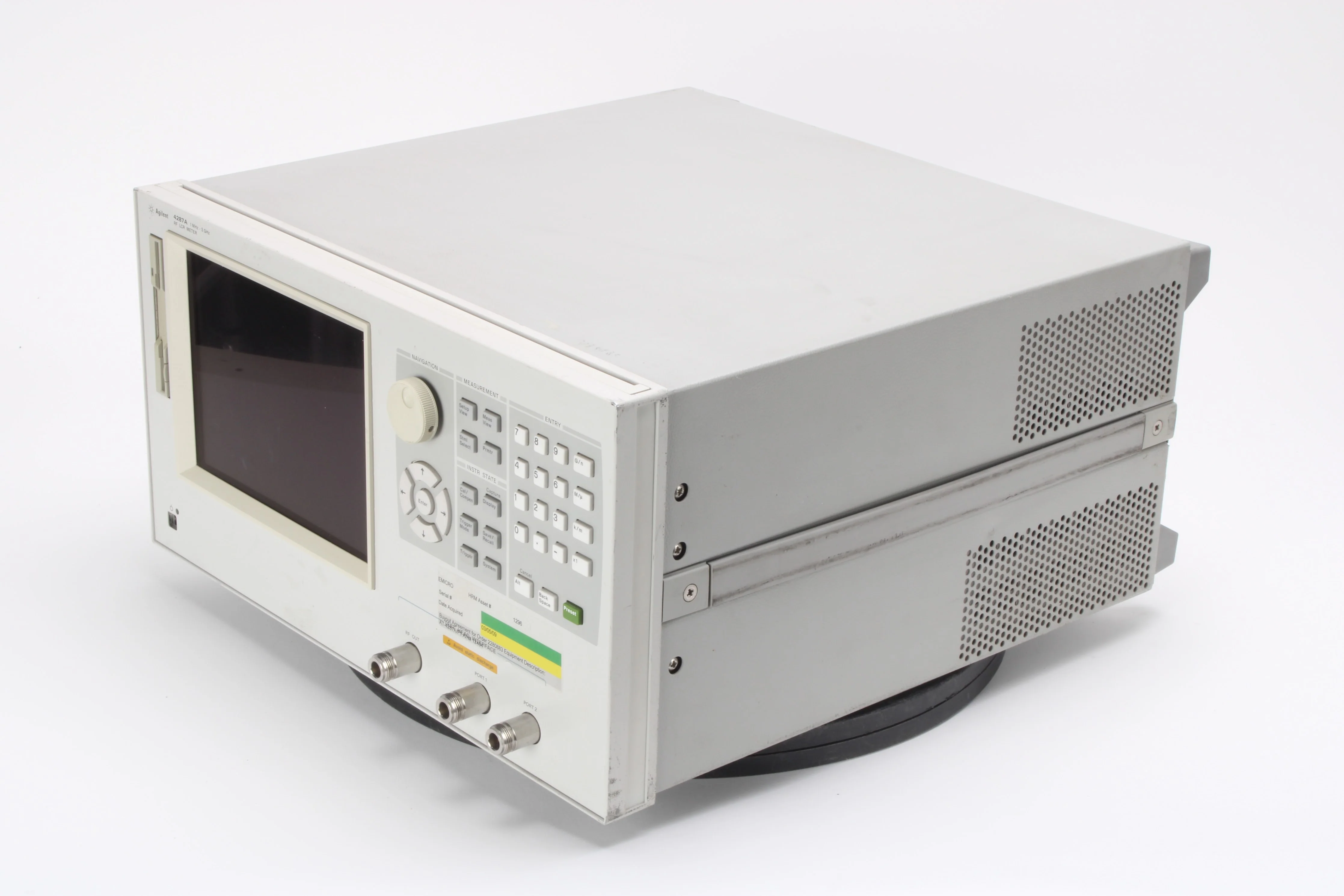 Agilent 4287A RF LCR Meter 1MHz-3GHz With Option 10 - Missing Button Cover - Image 9