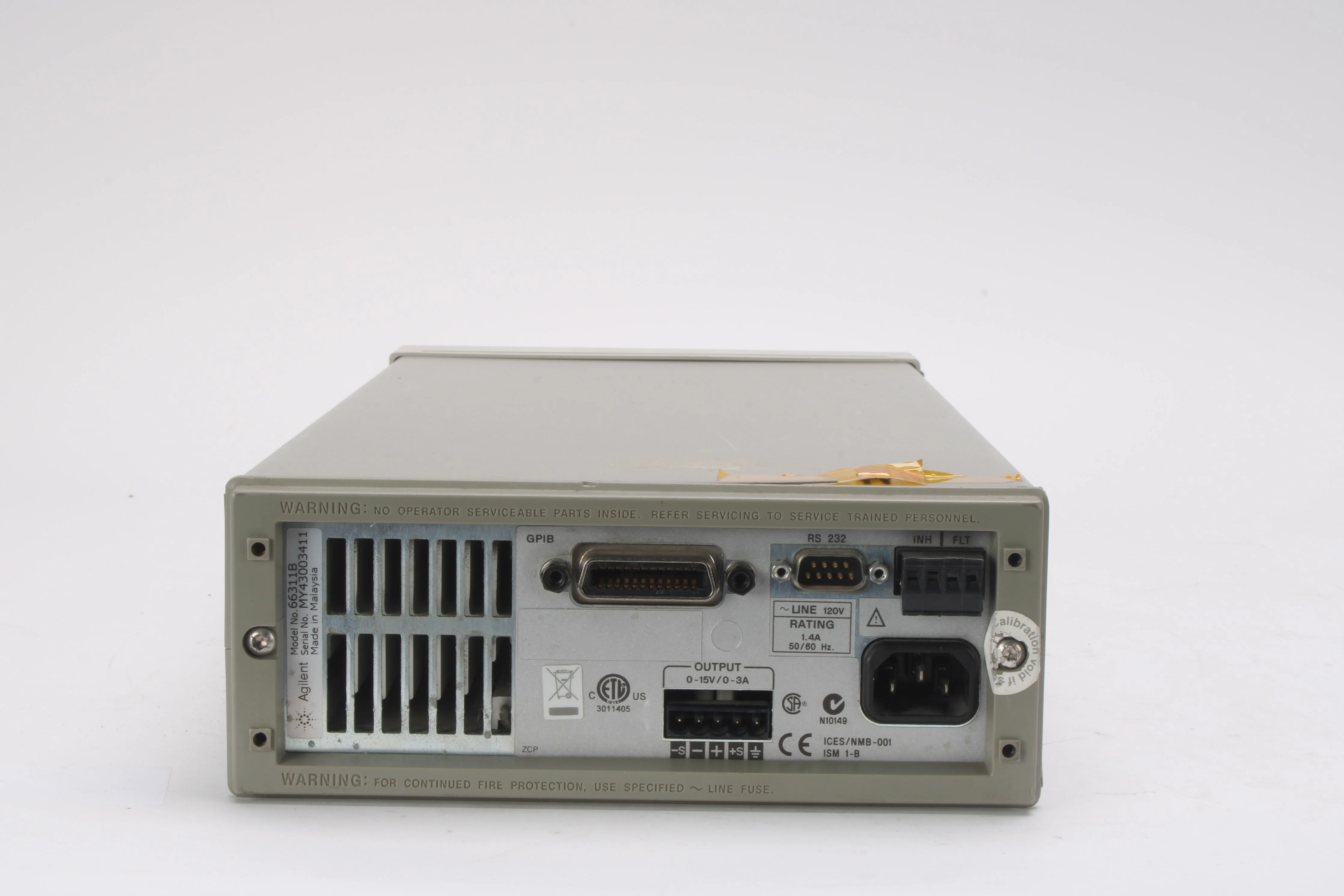 Agilent 66311B Mobile Communications DC Source 0-15V, 0-3A, 5A Peak - Image 3