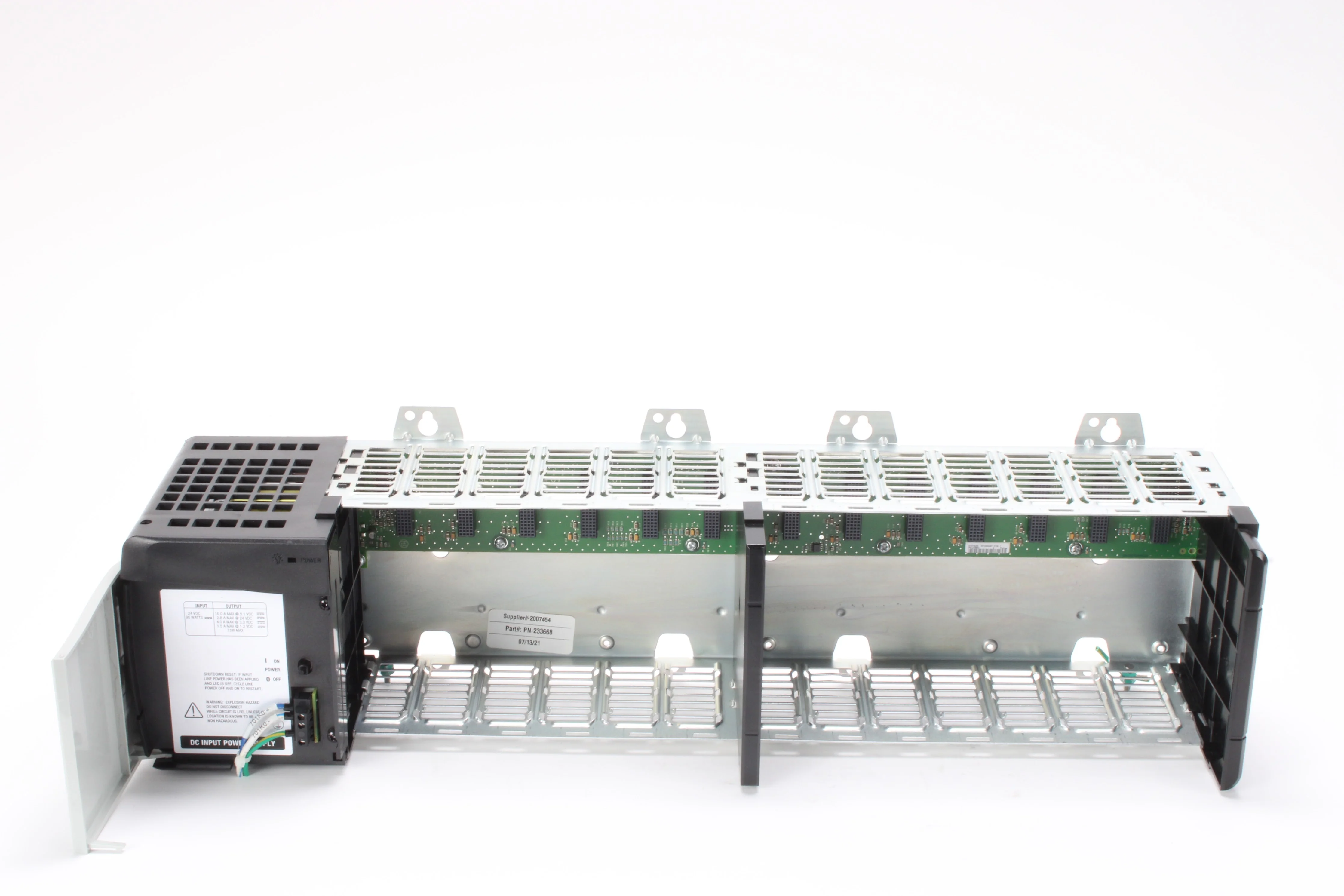 Allen-Bradley 1756-PB72 ControlLogix 24V Power Supply & 1756-A13 13-Slot Chassis - Image 2