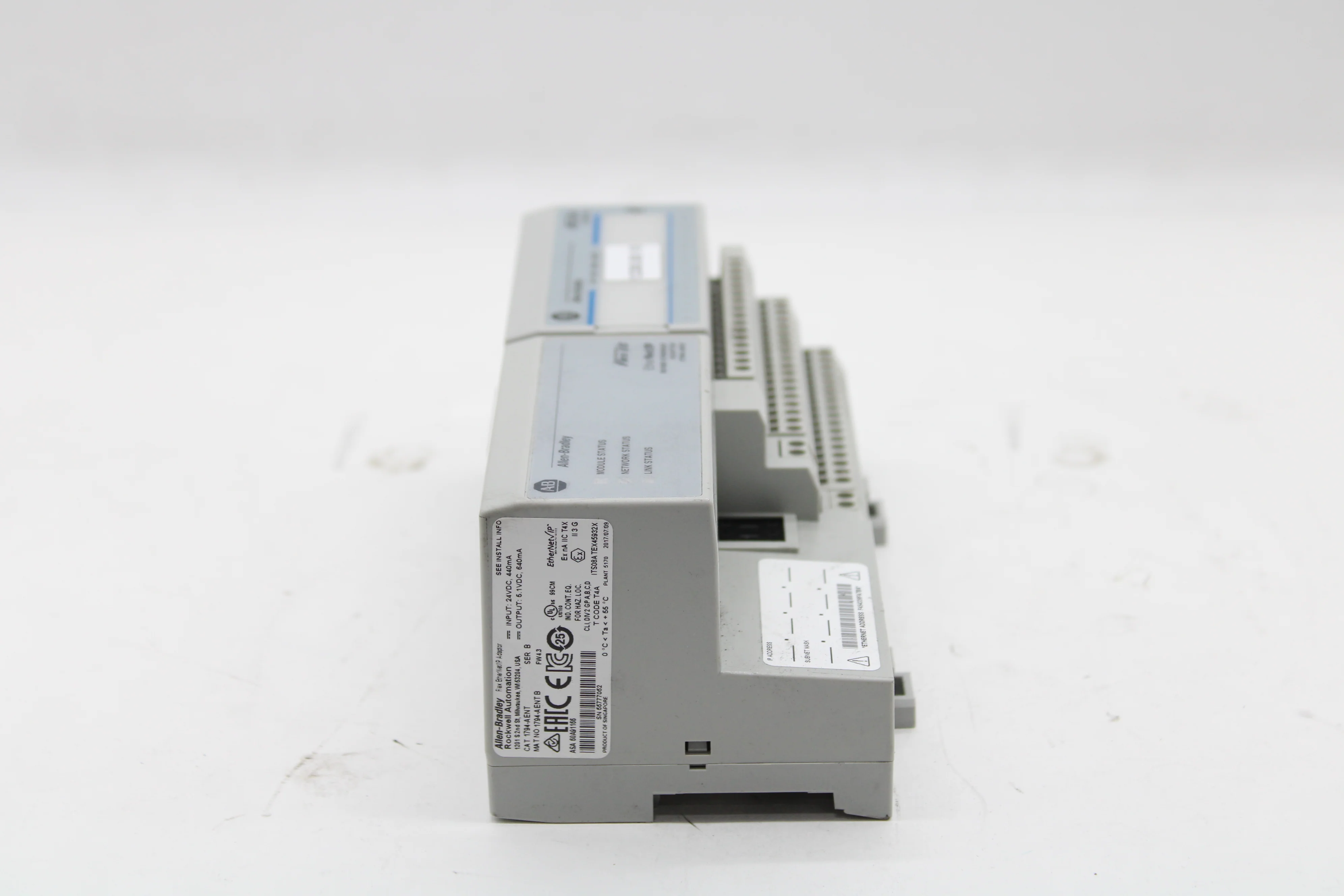 Allen Bradley 1794-AENT Flex EtherNet/IP Adaptor W/ 1794-IB16 16 Point Digital - Image 2