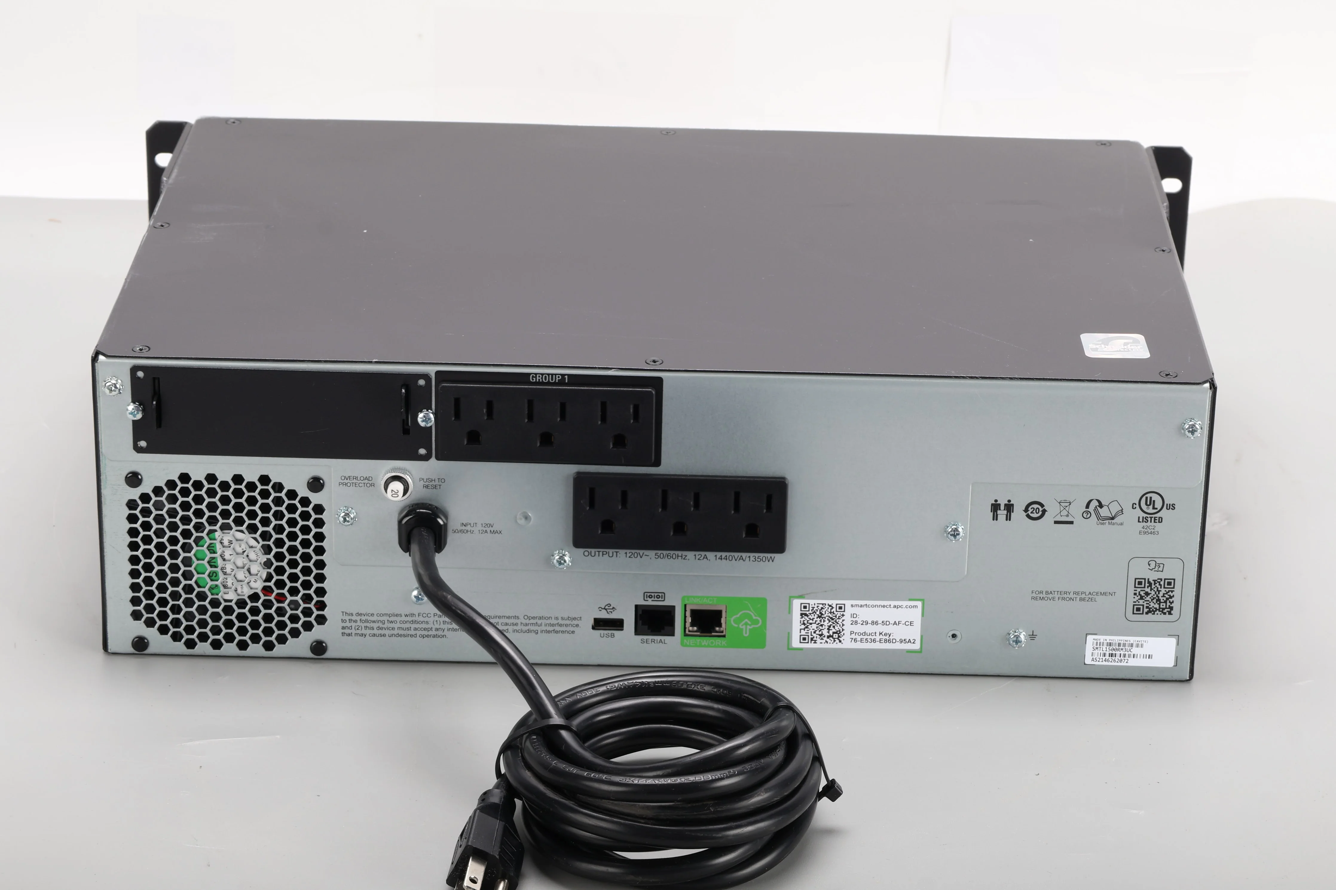 APC Smart‑UPS 1440VA 3U Rackmount UPS (SMTL1500RM3UC) - Grade D - Image 4