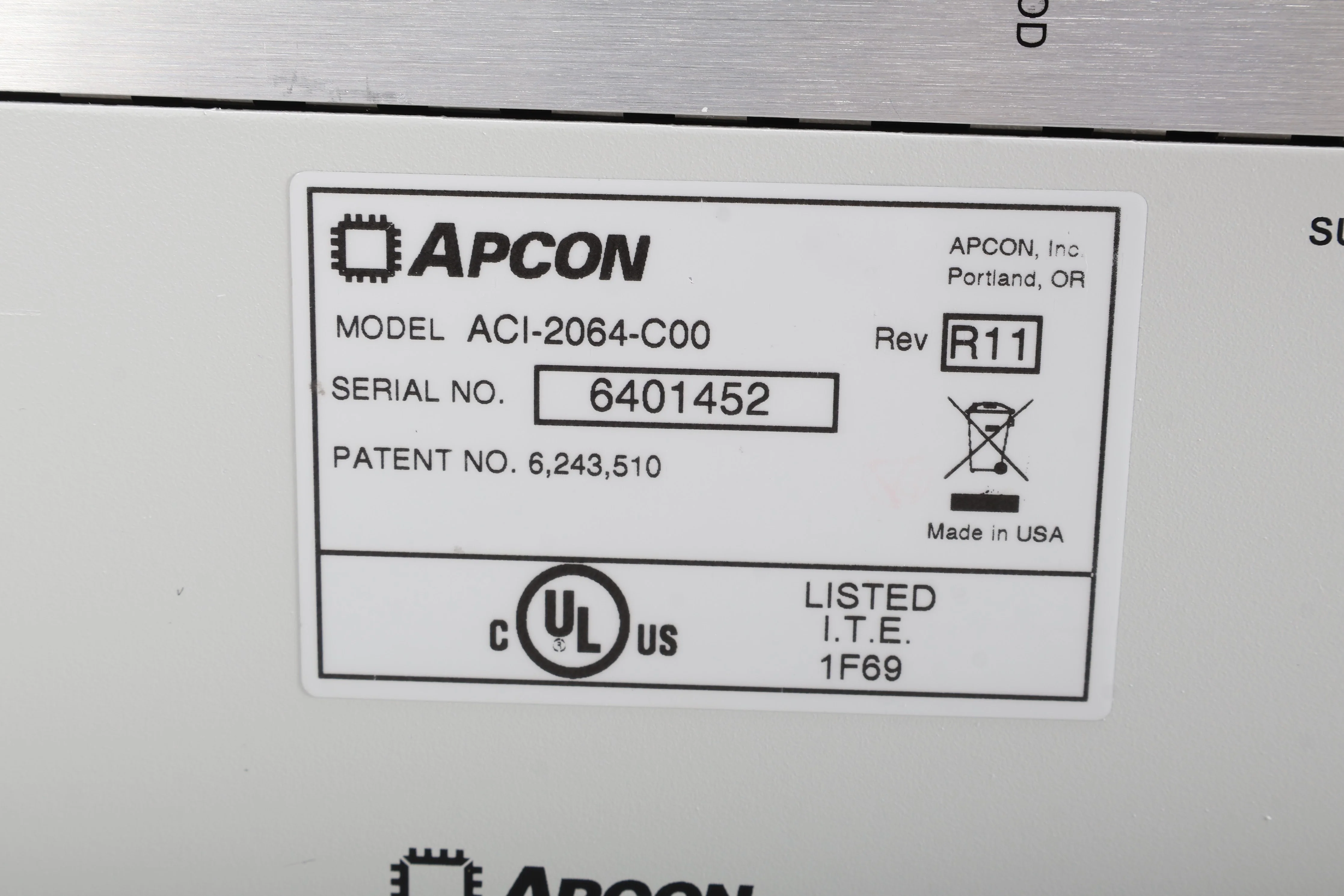 Apcon ACI-2064-C00 IntellaPatch 64 Chassis w/ 2x XP Power RTC400PM42 and Blade - Image 5