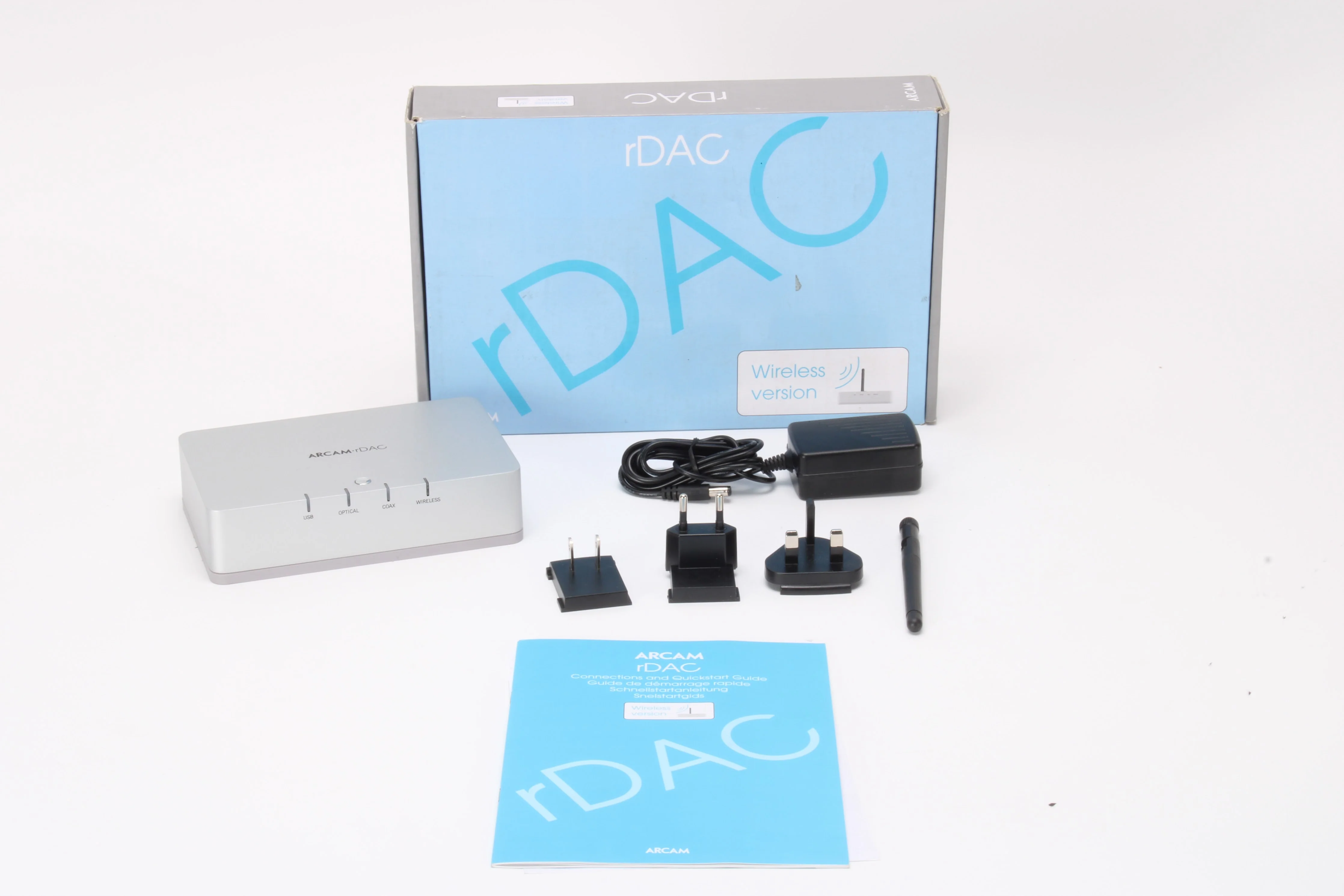 Arcam rDAC Digital to Analogue Converter With Power Supply and Foreign Adapters