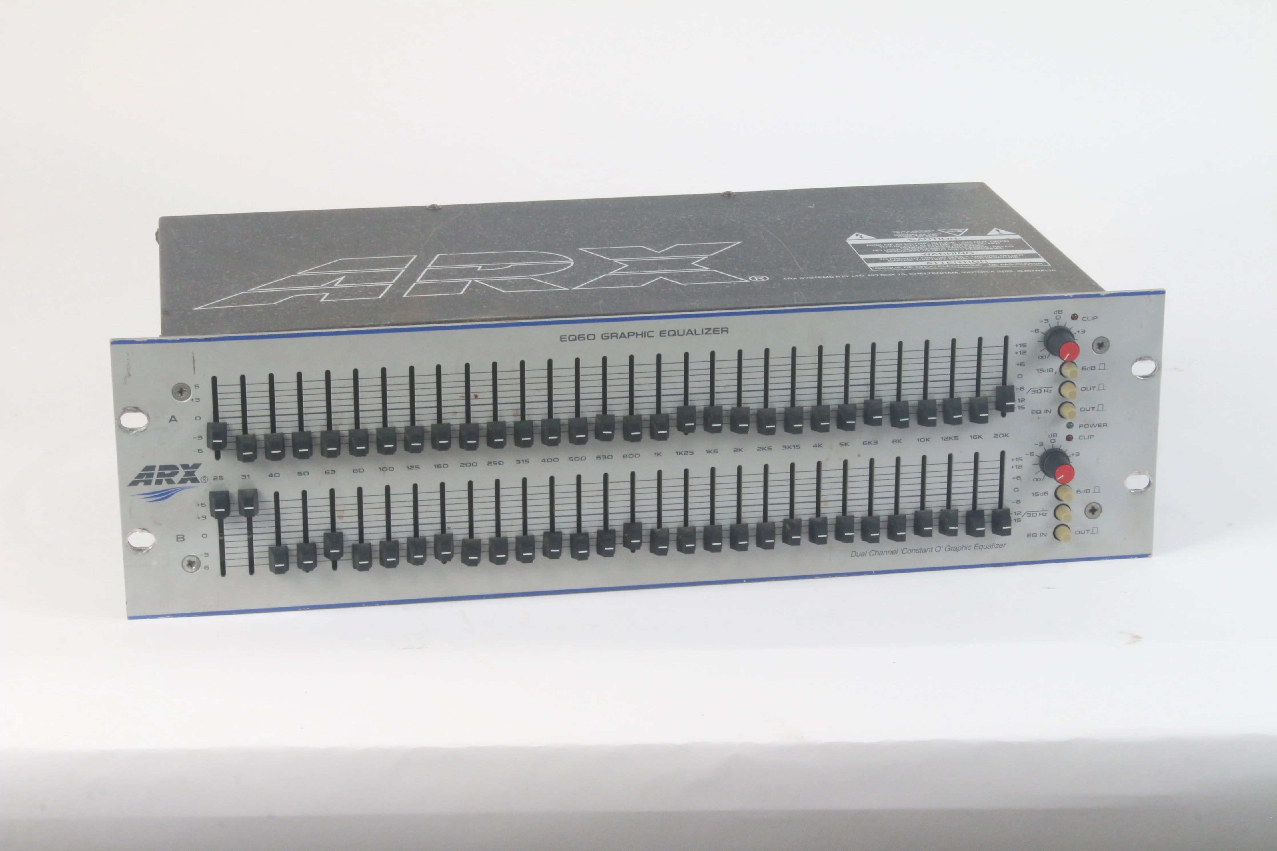 ARX EQ60 30 Band Dual Band Graphic Equalizer - Fair Condition