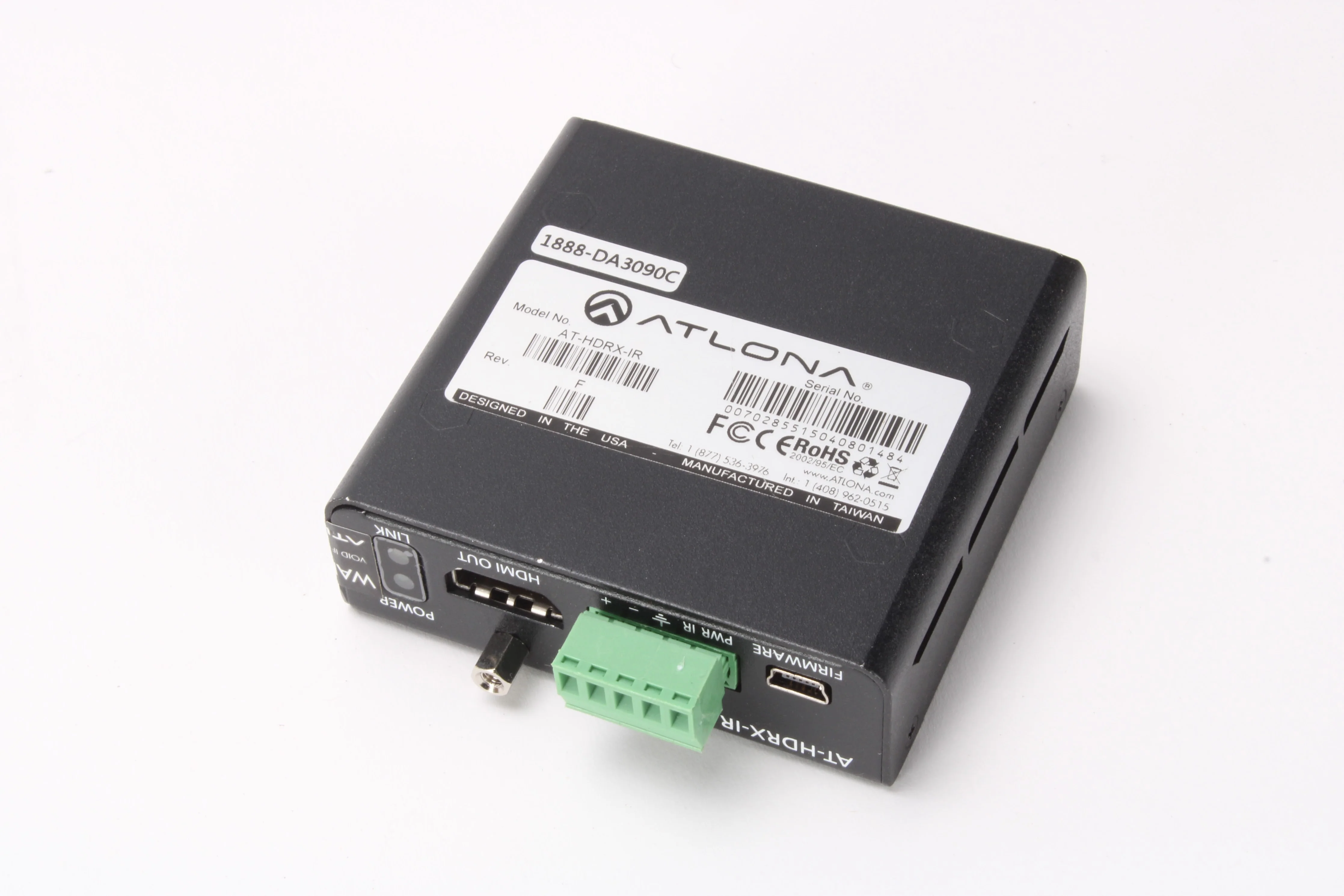 Atlona AT-HDRX-IR HDMI HDBaseT-Lite Receiver Over Single CAT5e/6/7 & Accessories - Image 6