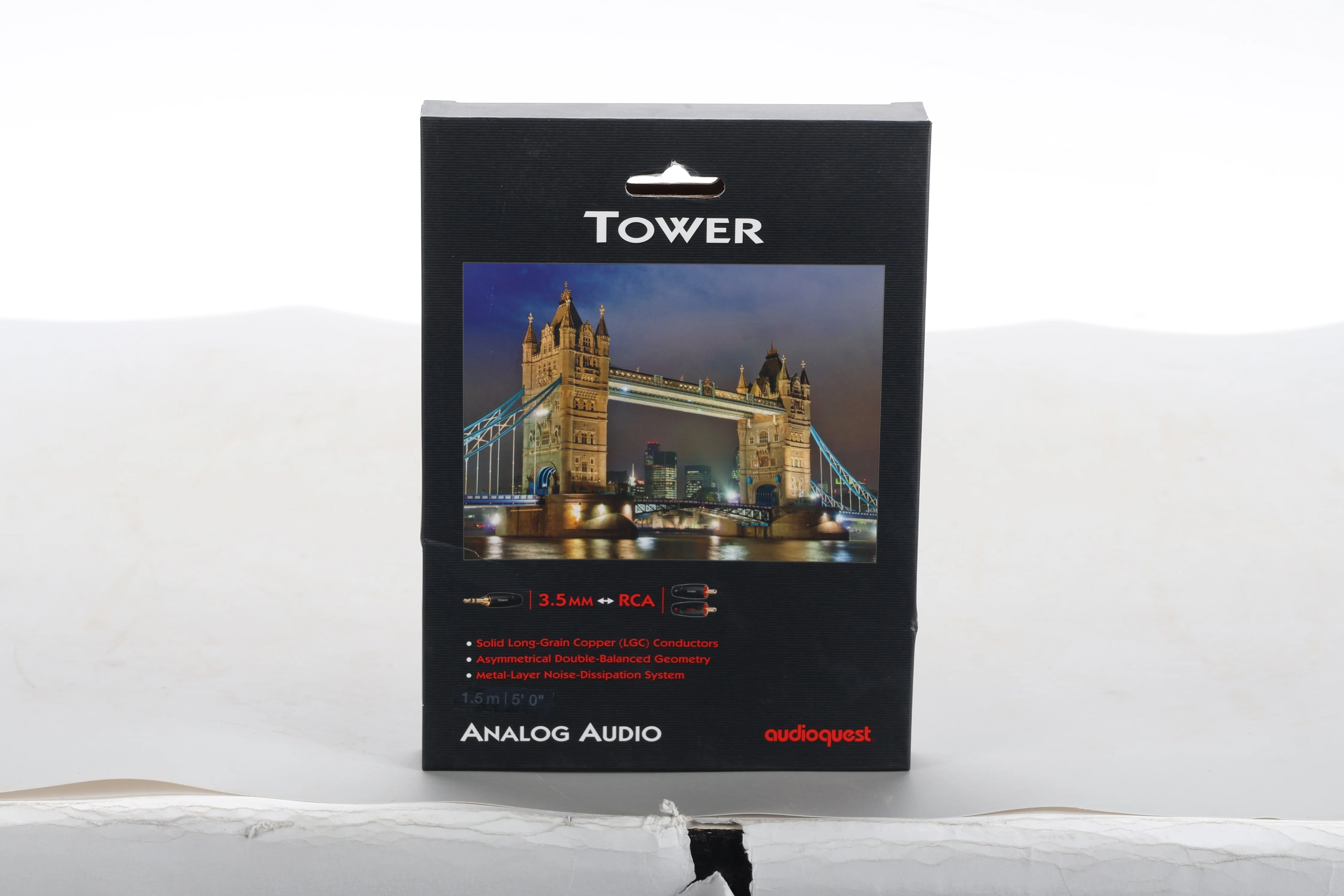 AudioQuest TOWER01.5MR Tower 1.5m 3.5mm to RCA Audio Interconnect Cable - NEW - Image 2
