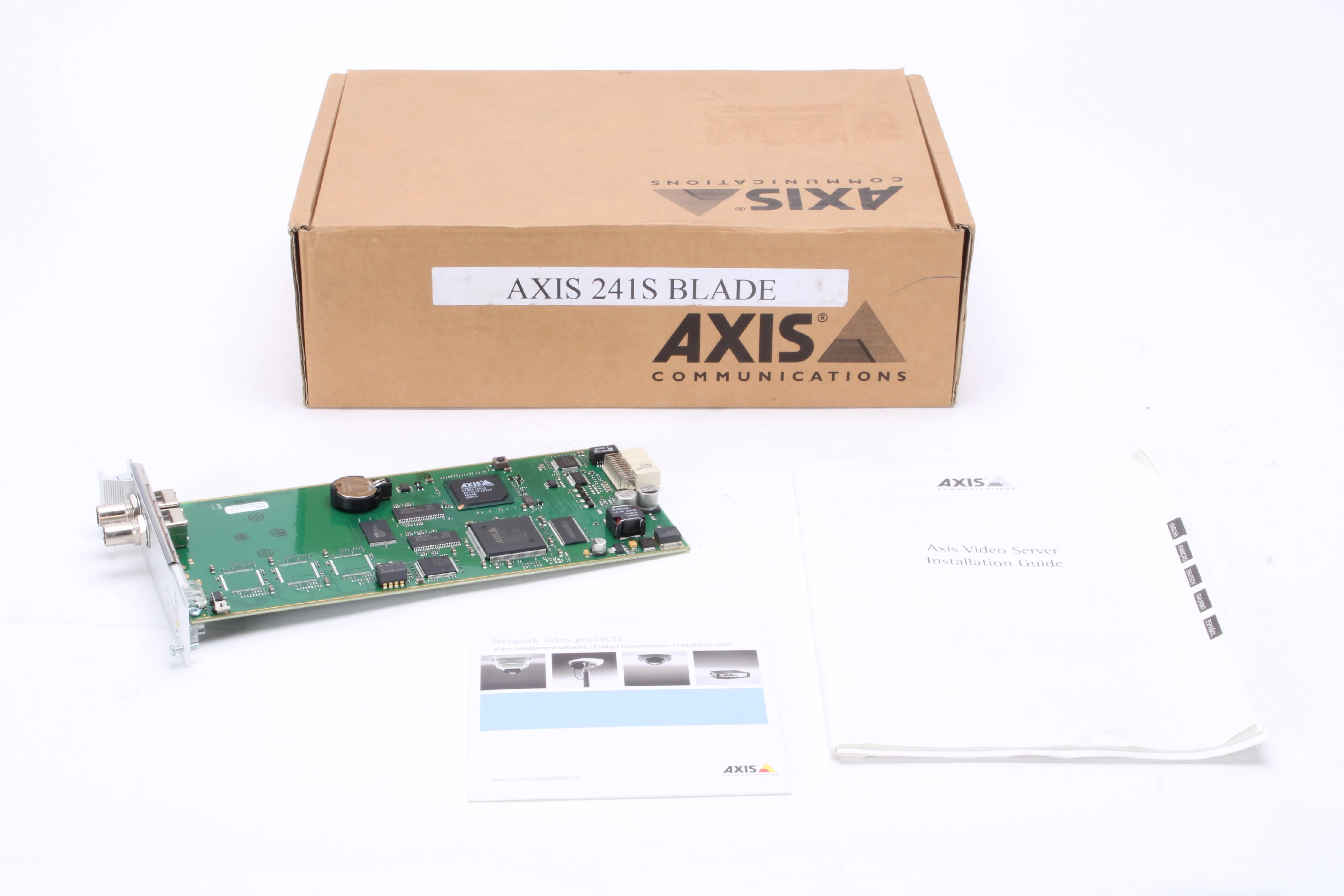 Axis Communications 241S Blade UPC Video Server Board 0210-011 With Accessories