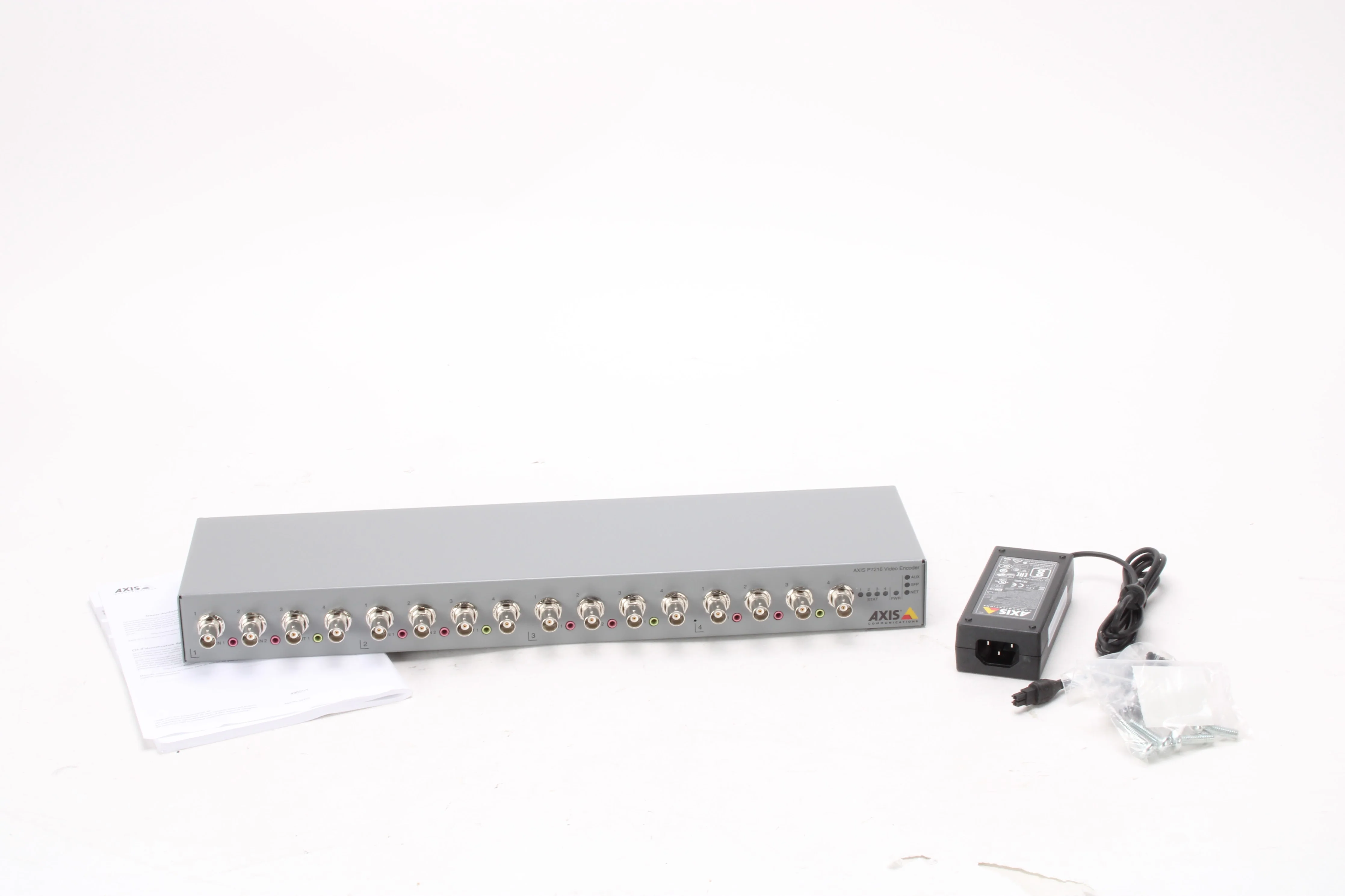 Axis P7216 16-Channel Video Encoder With Power Supply and Accessories