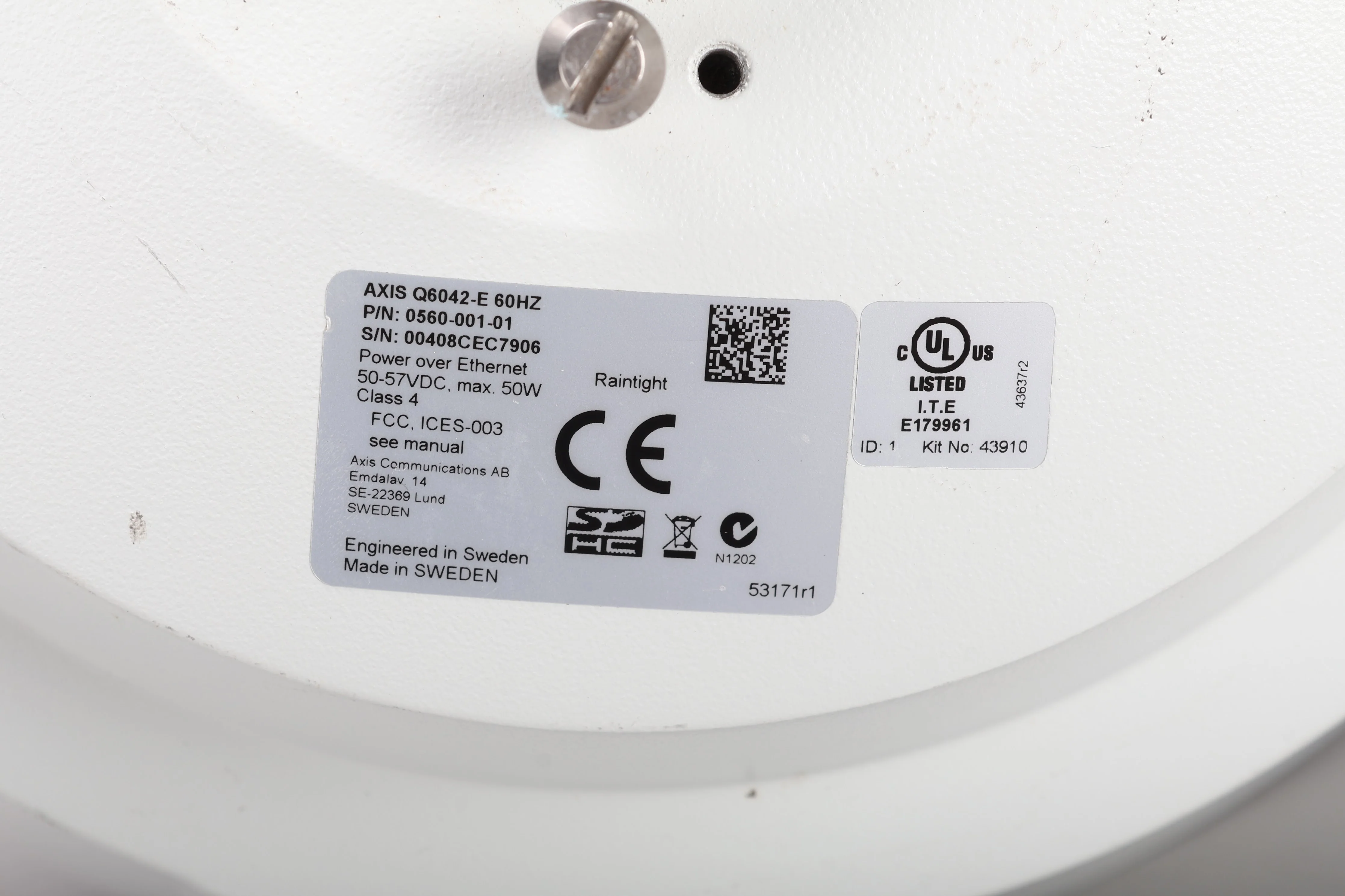 Axis Q6042-E Outdoor 36x Zoom PTZ Dome Security Network Camera - Fair Condition - Image 4