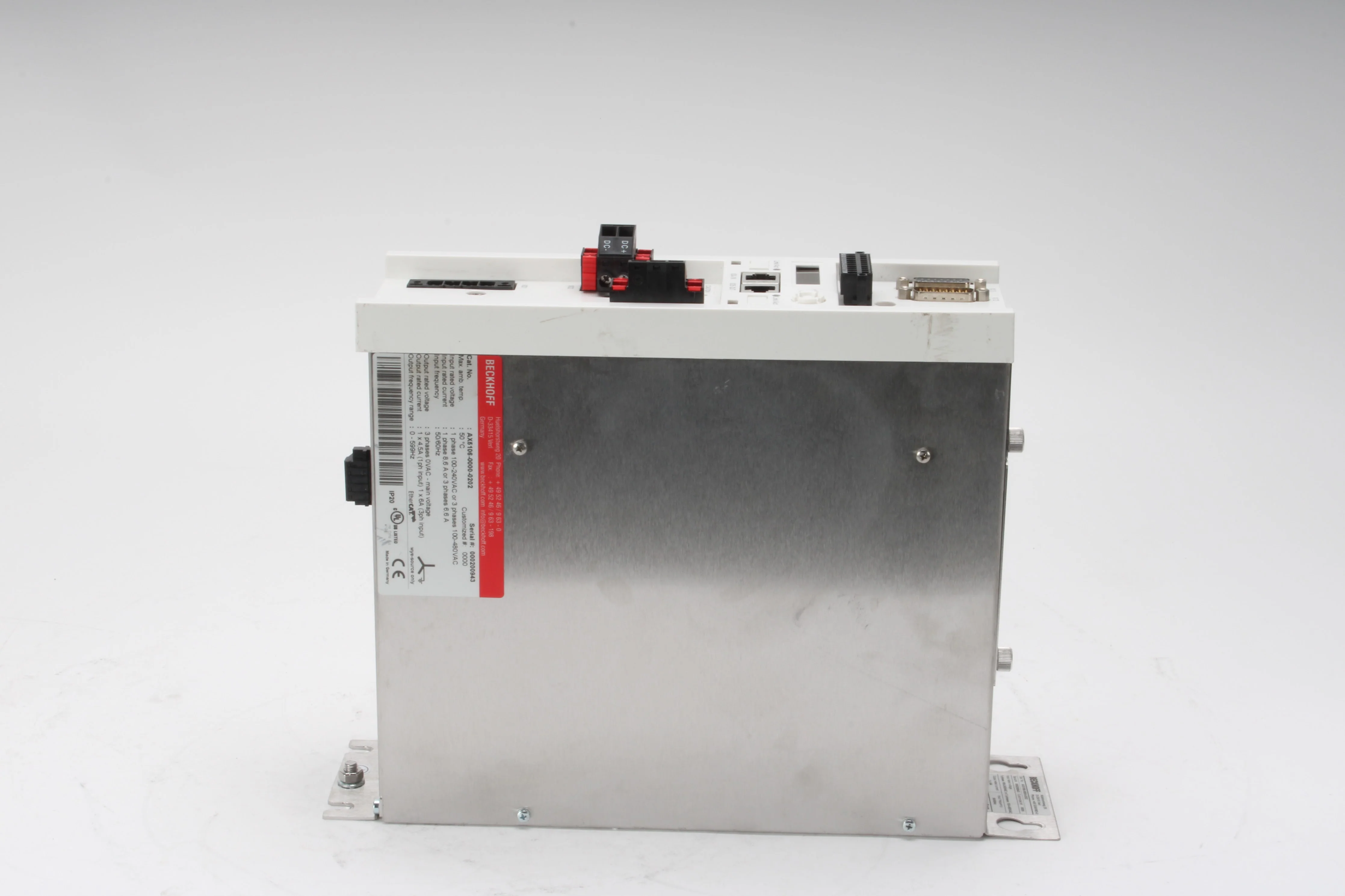 Beckhoff AX5106-0000-0202 Digital Compact Servo Drive - Image 5