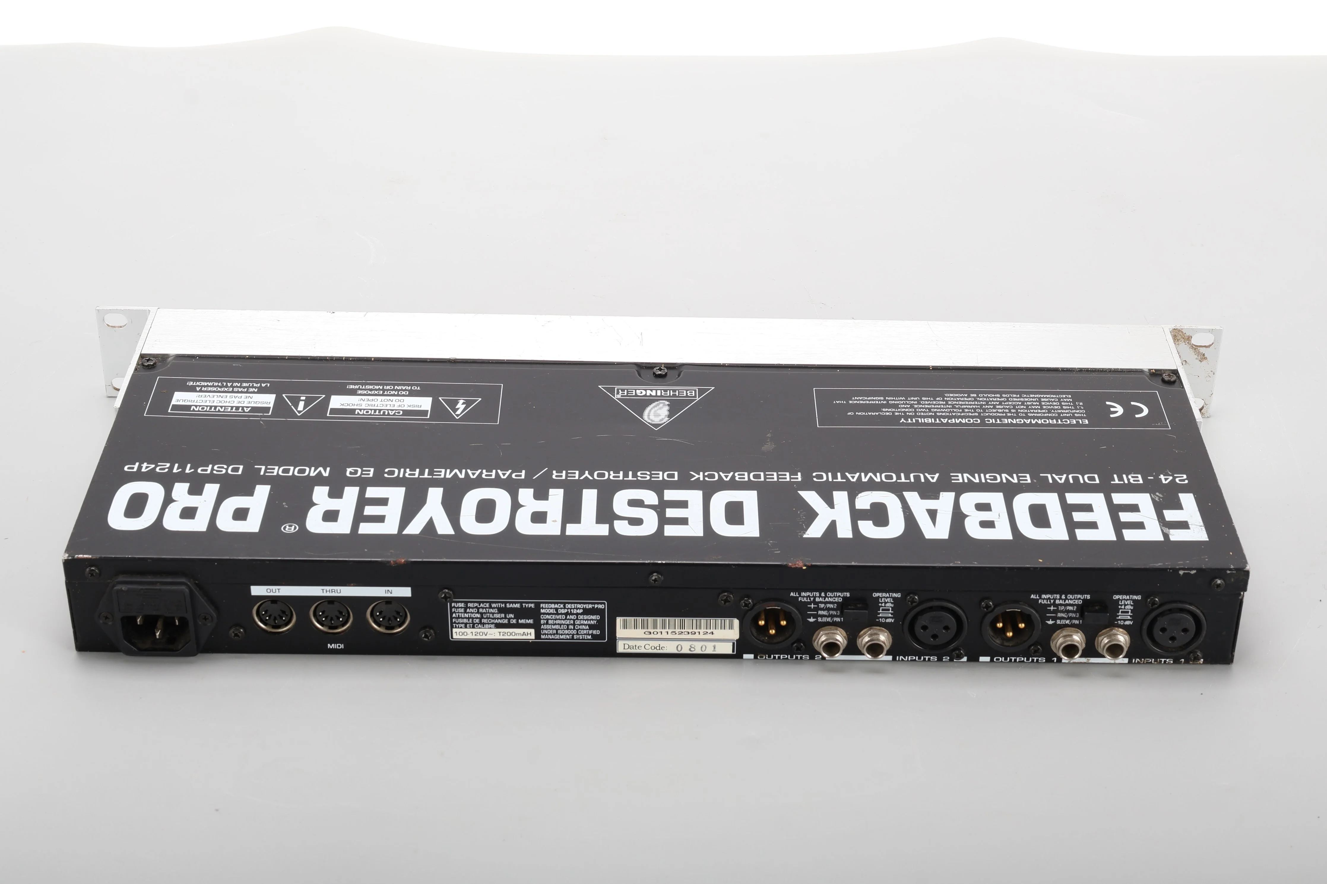 Behringer DSP1124P Dual Channel 24-Bit Feedback Destroyer Pro Suppressor - Fair - Image 3