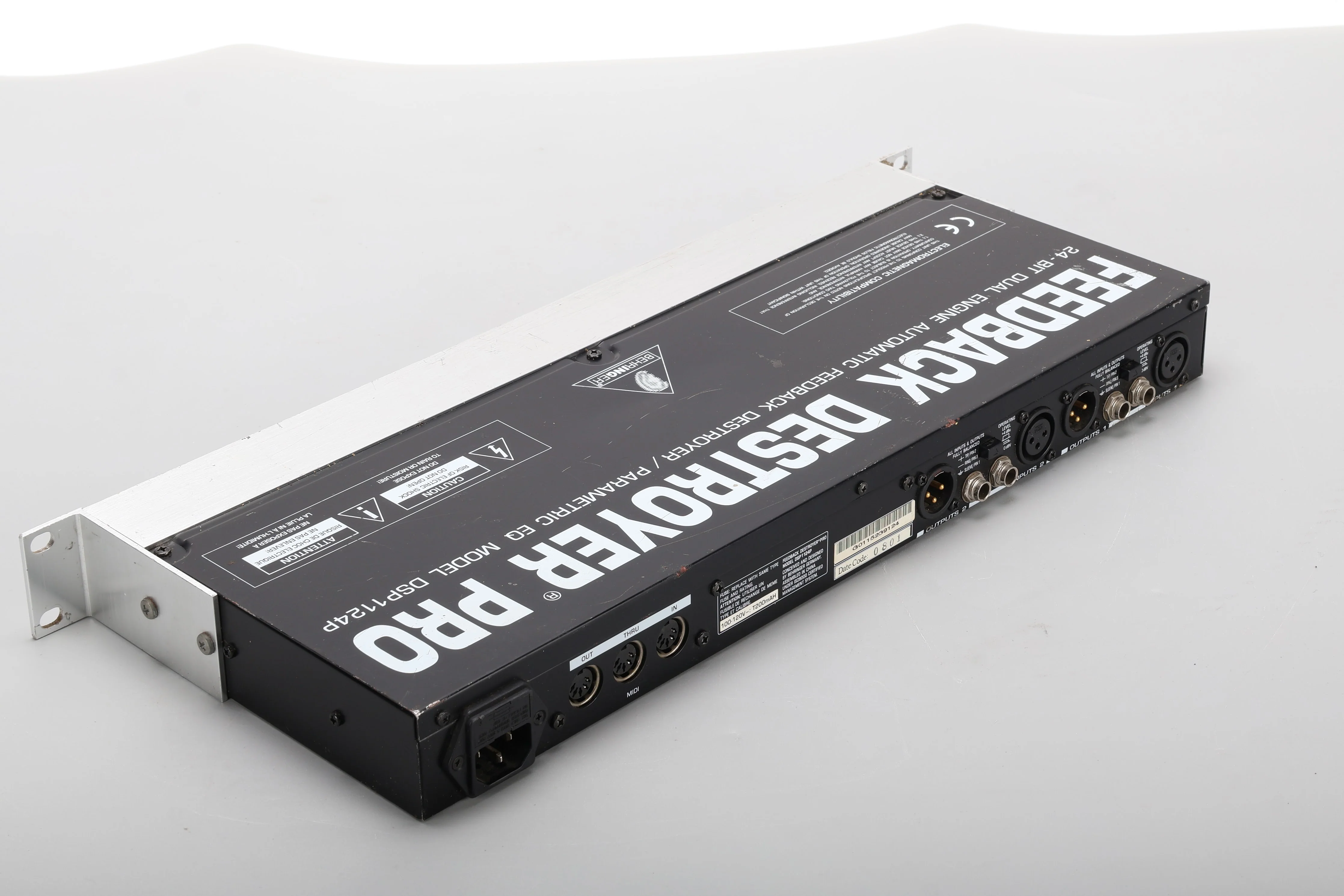 Behringer DSP1124P Dual Channel 24-Bit Feedback Destroyer Pro Suppressor - Fair - Image 5
