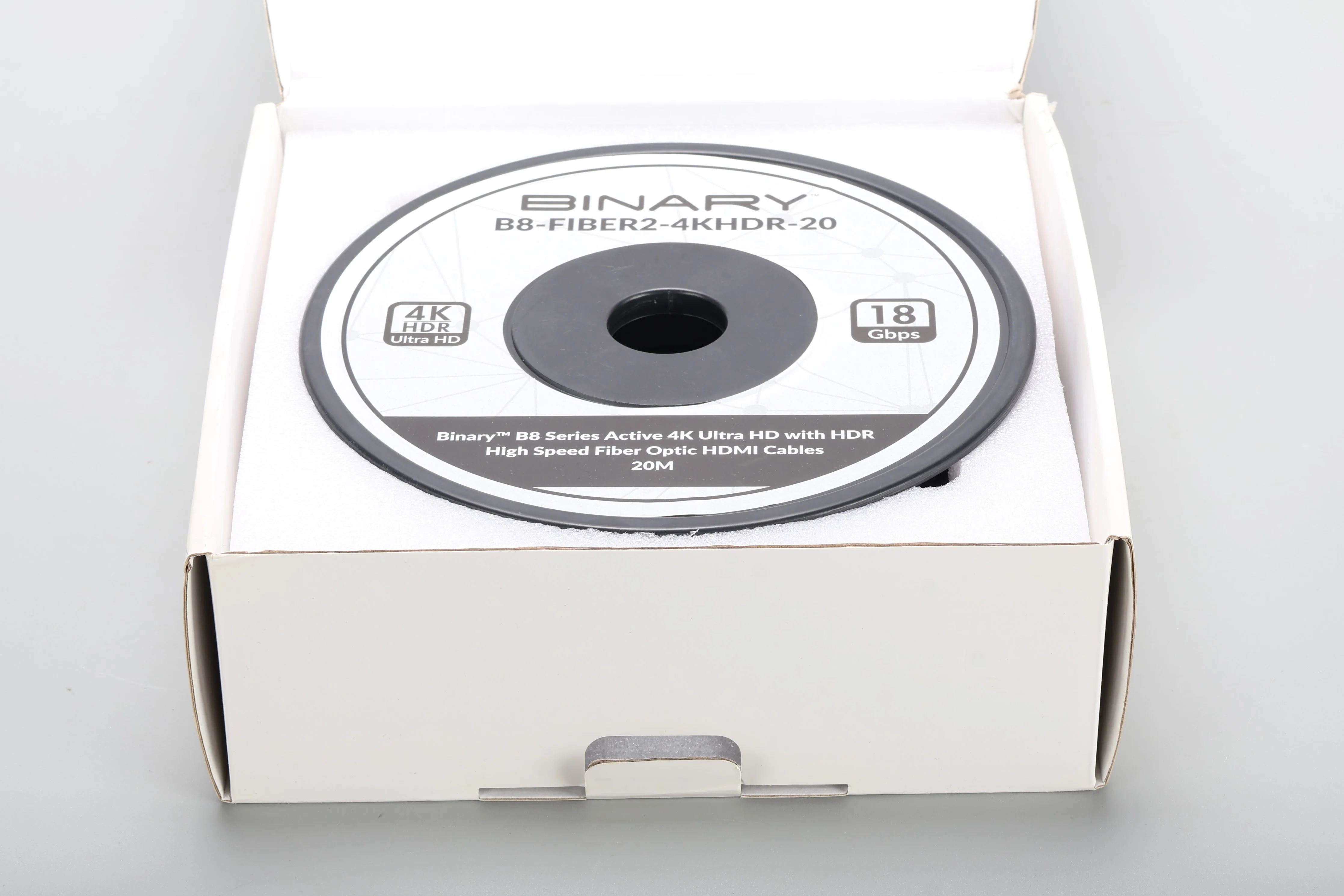 Binary B8-FIBER2-4KHDR-20 Active 4K Ultra HD With HDR Fiber Optic HDMI Cables - Image 5