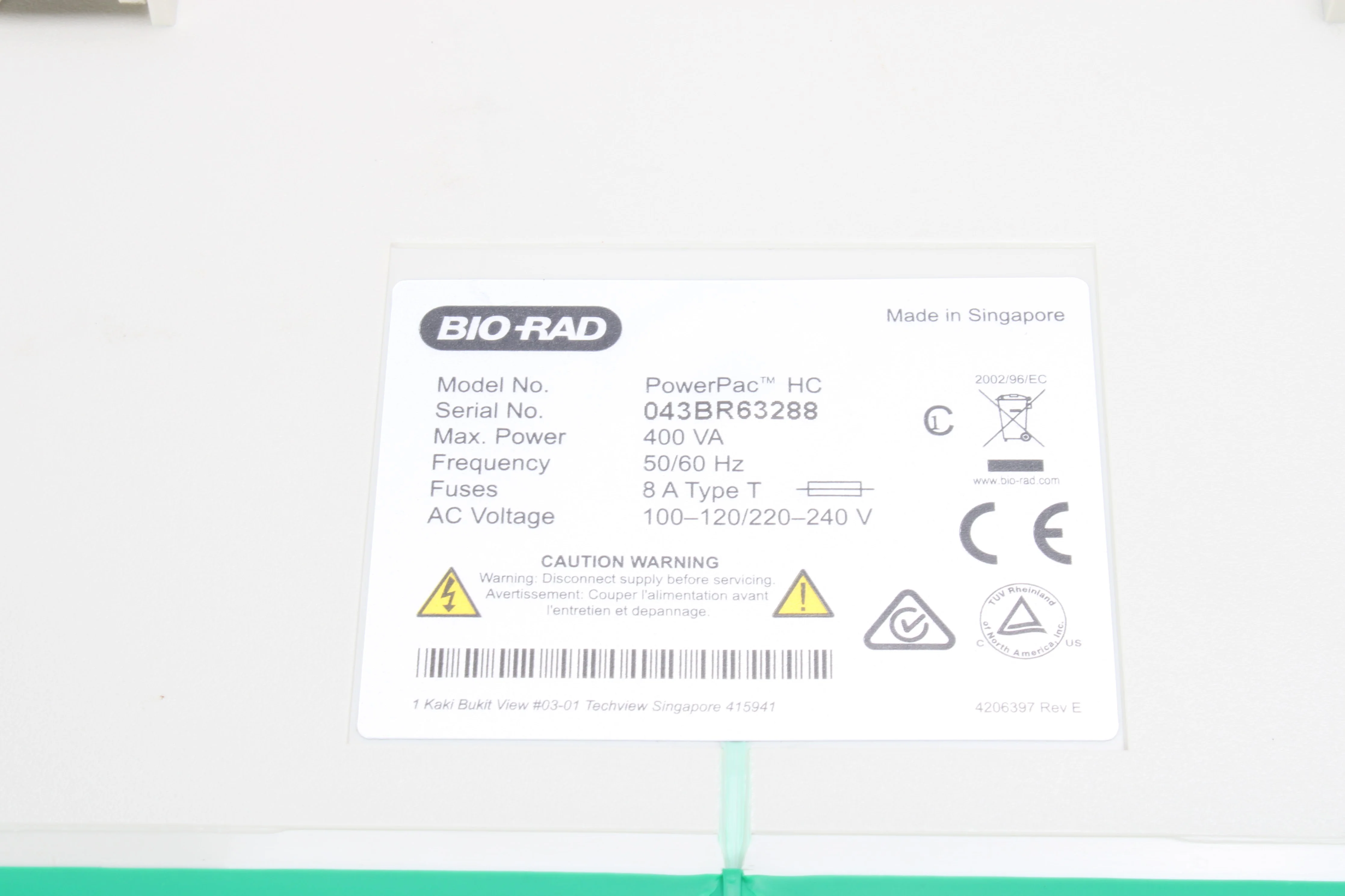 Bio-Rad PowerPac HC High Current Electrophoresis Power Supply - Image 7