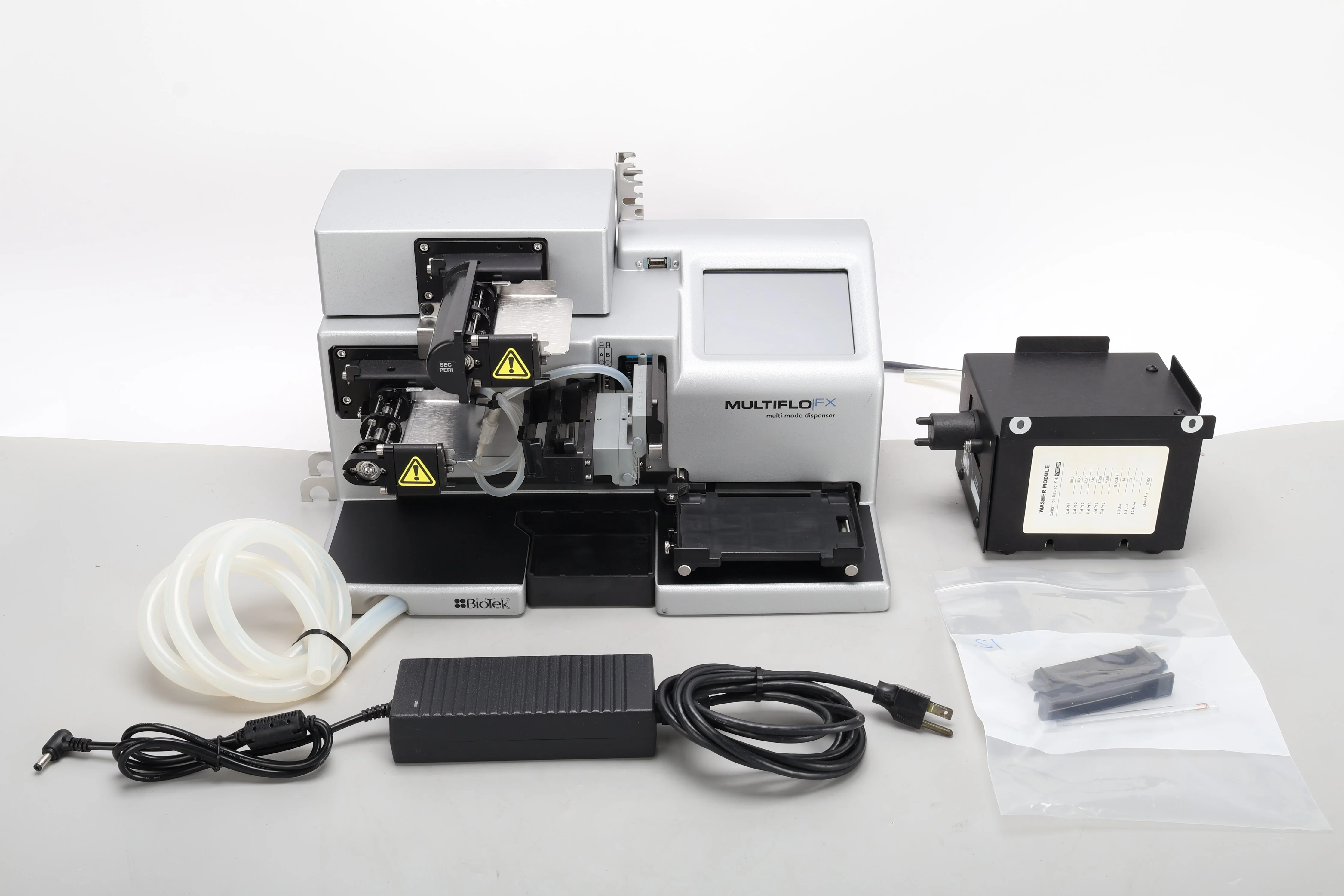 BioTek MFXPW MultiFlo FX Washer Dispenser W/ 96/384 Well Manifold & Power Supply