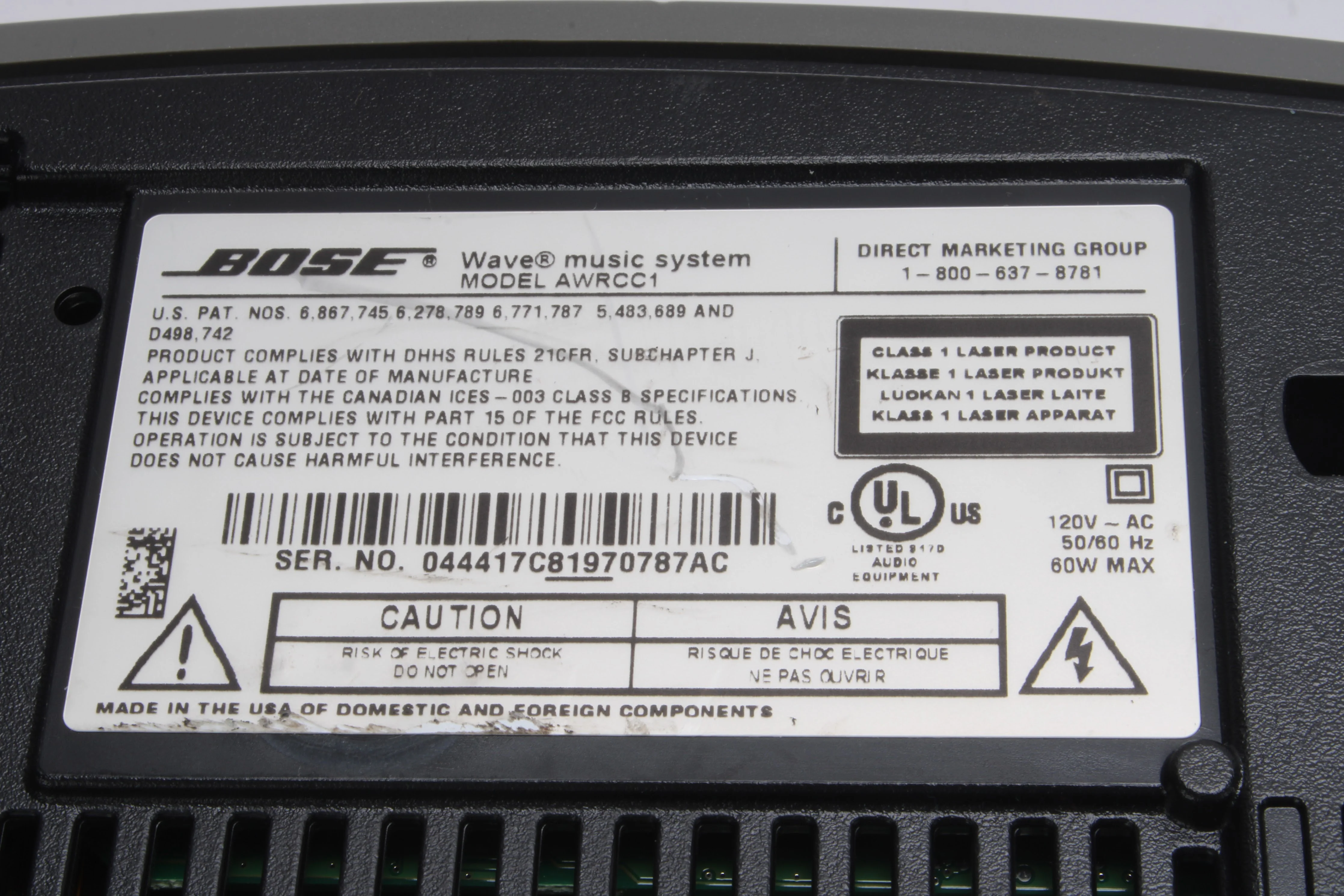Bose AWRCC1 Wave Music Systems AM/FM CD Player With Power Cord and Remote - Image 11