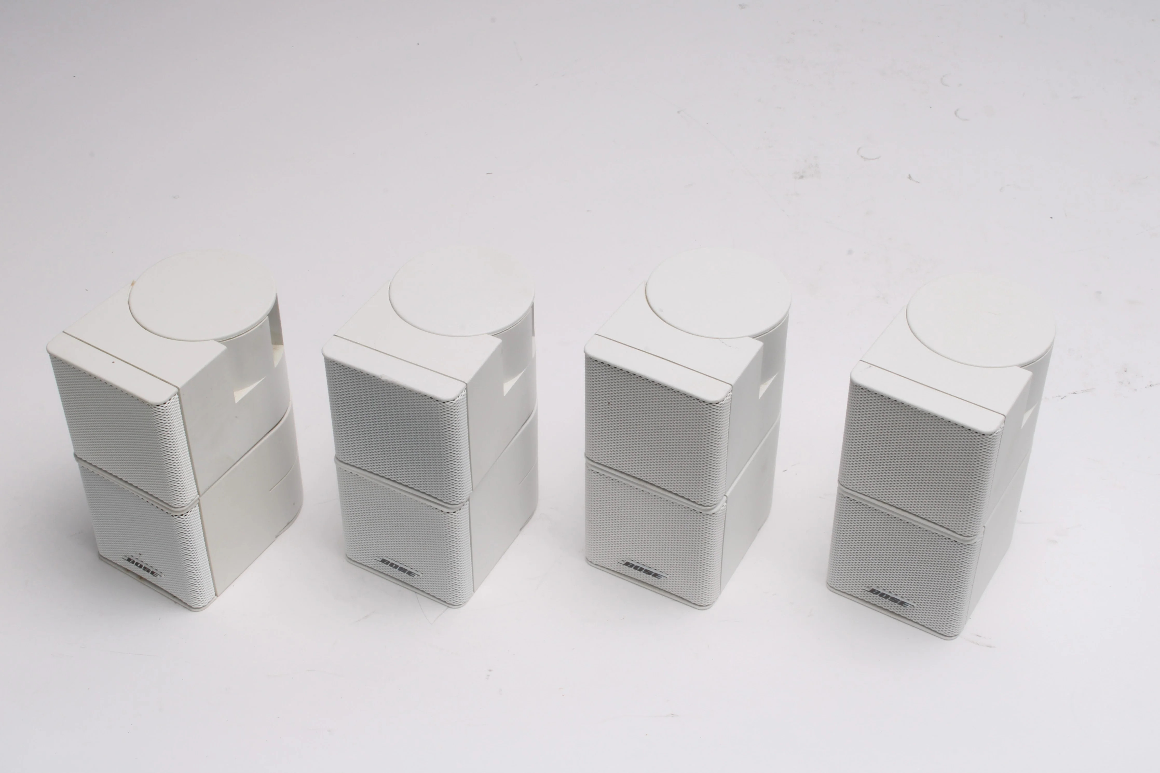 Bose Jewel Cube Center Channel Speaker Lot of 4 - White - Fair Condition - Image 3