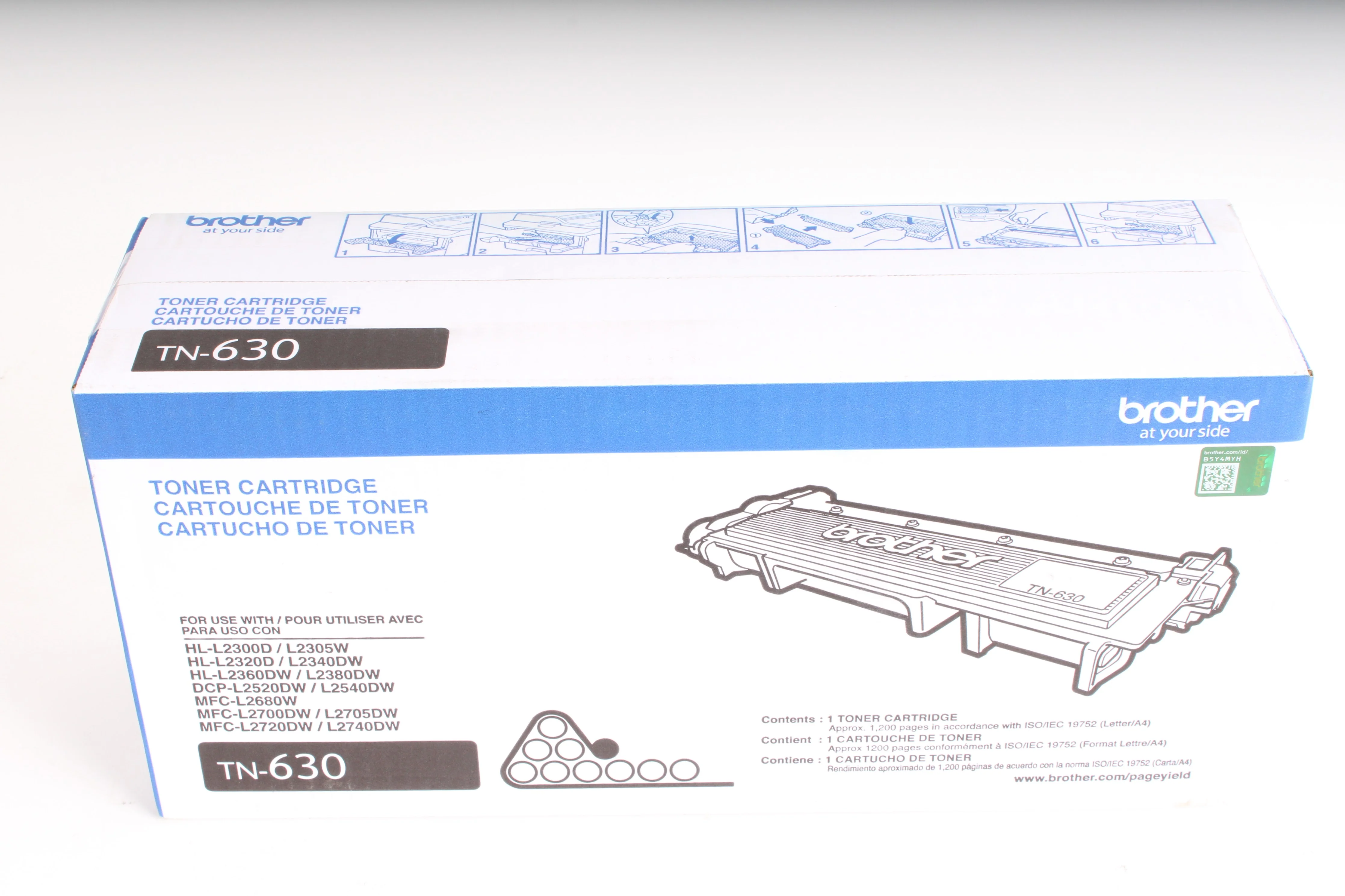 Brother TN-630 Standard Yield Toner Cartridge 012502638902 - NEW