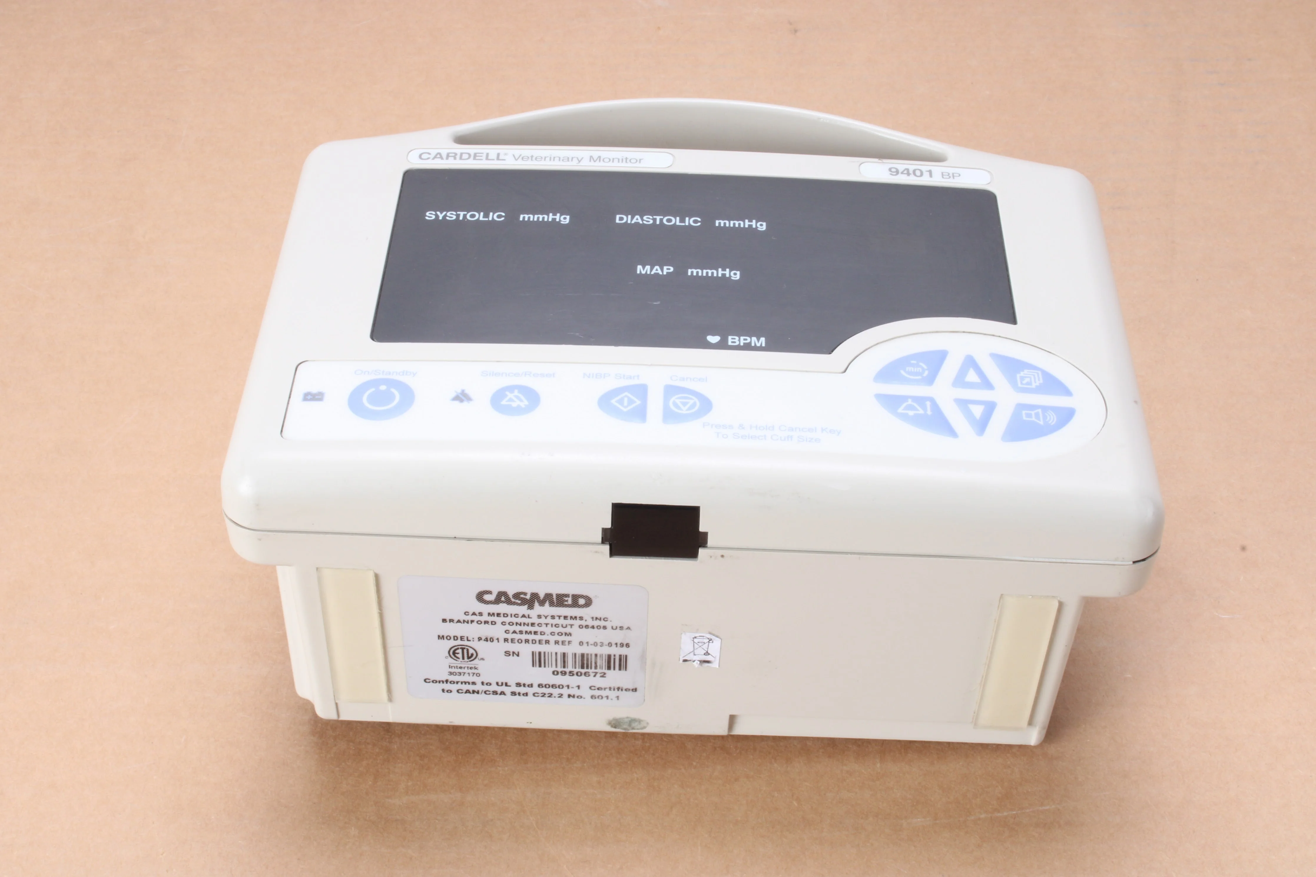 Cardell 9401BP Veterinary Vital Signs Monitor - Image 5