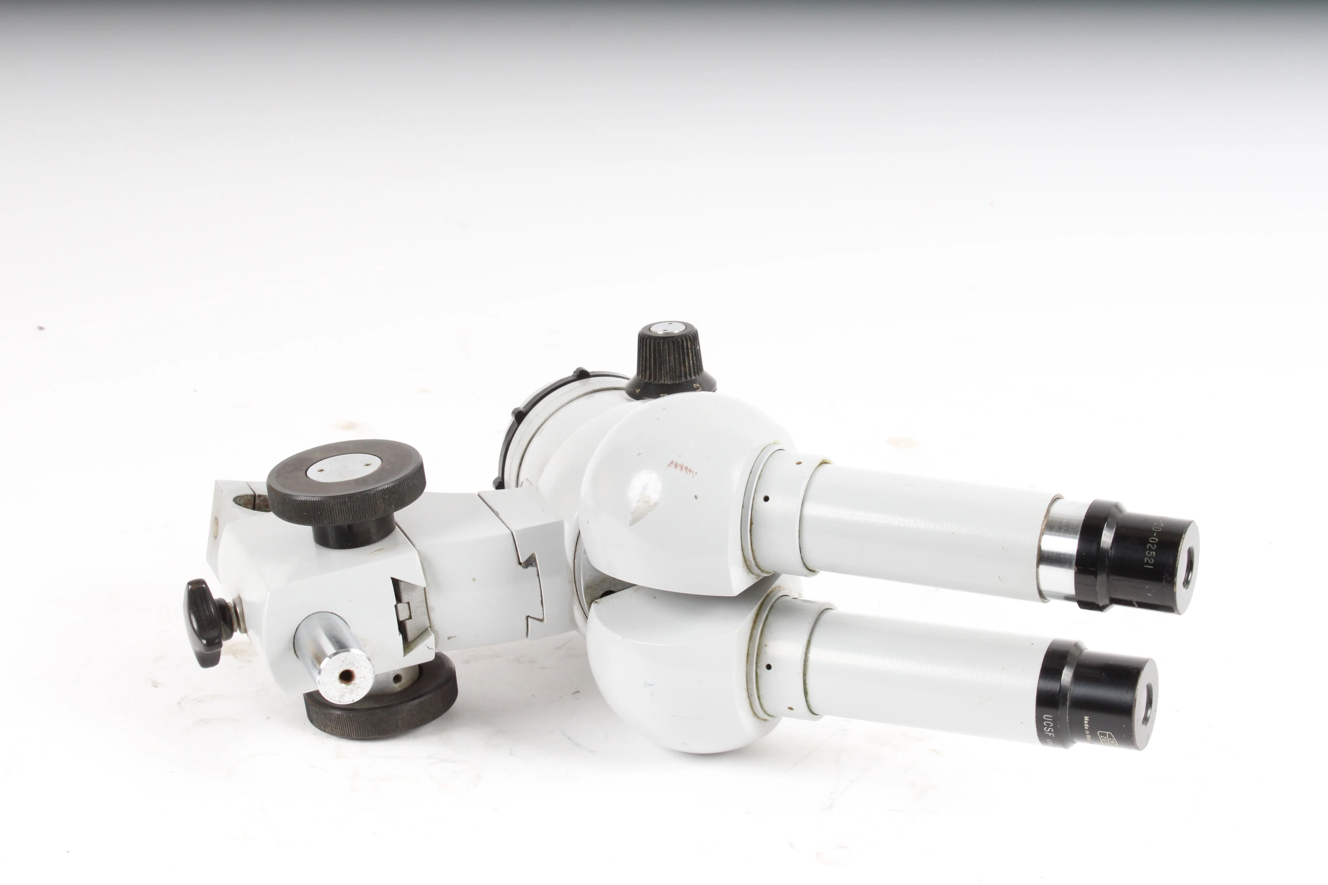Carl Zeiss UCMC 67-20-02521 Binocular Microscope Head W/ 2x: 10x Eyepieces -Fair
