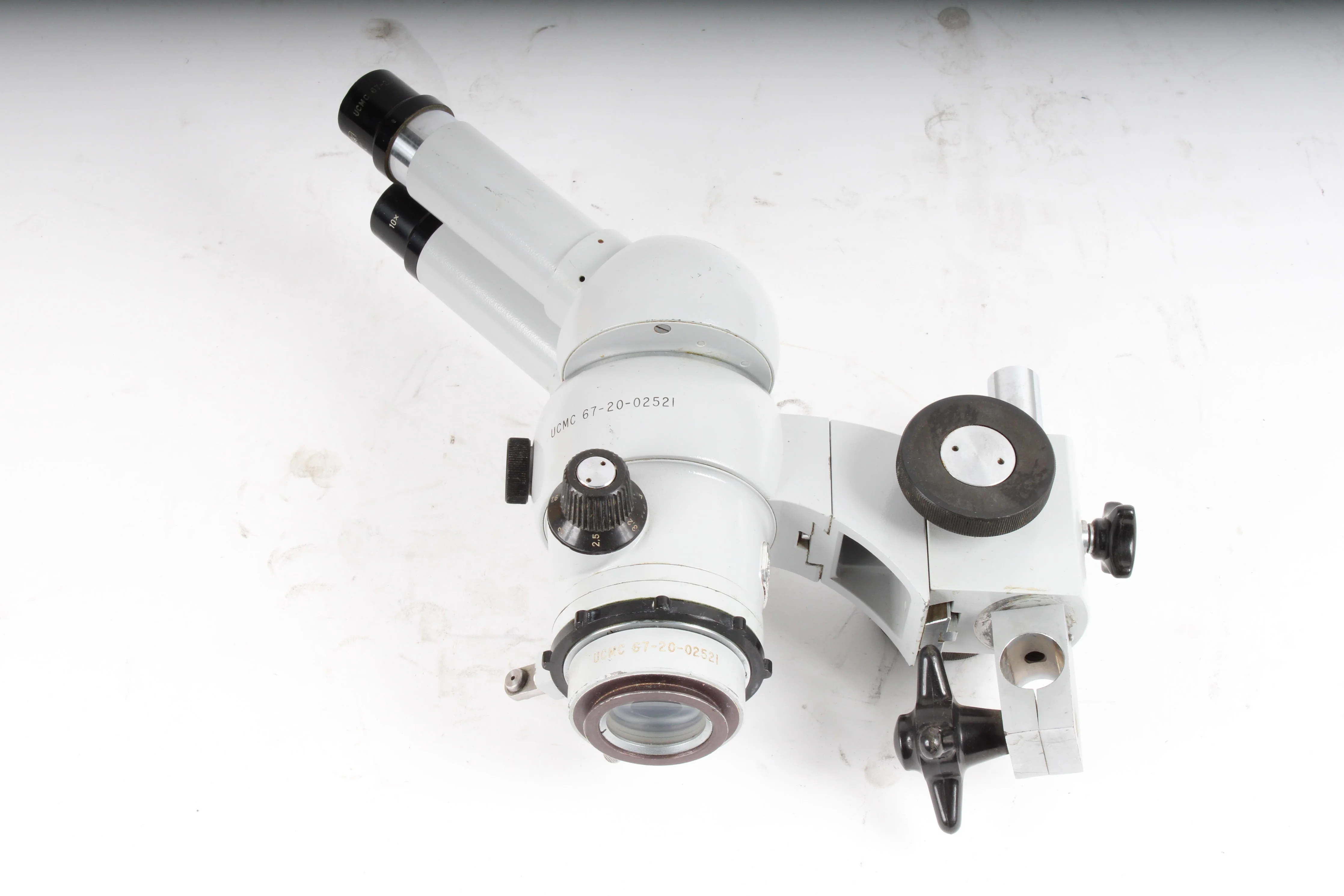 Carl Zeiss UCMC 67-20-02521 Binocular Microscope Head W/ 2x: 10x Eyepieces -Fair - Image 2