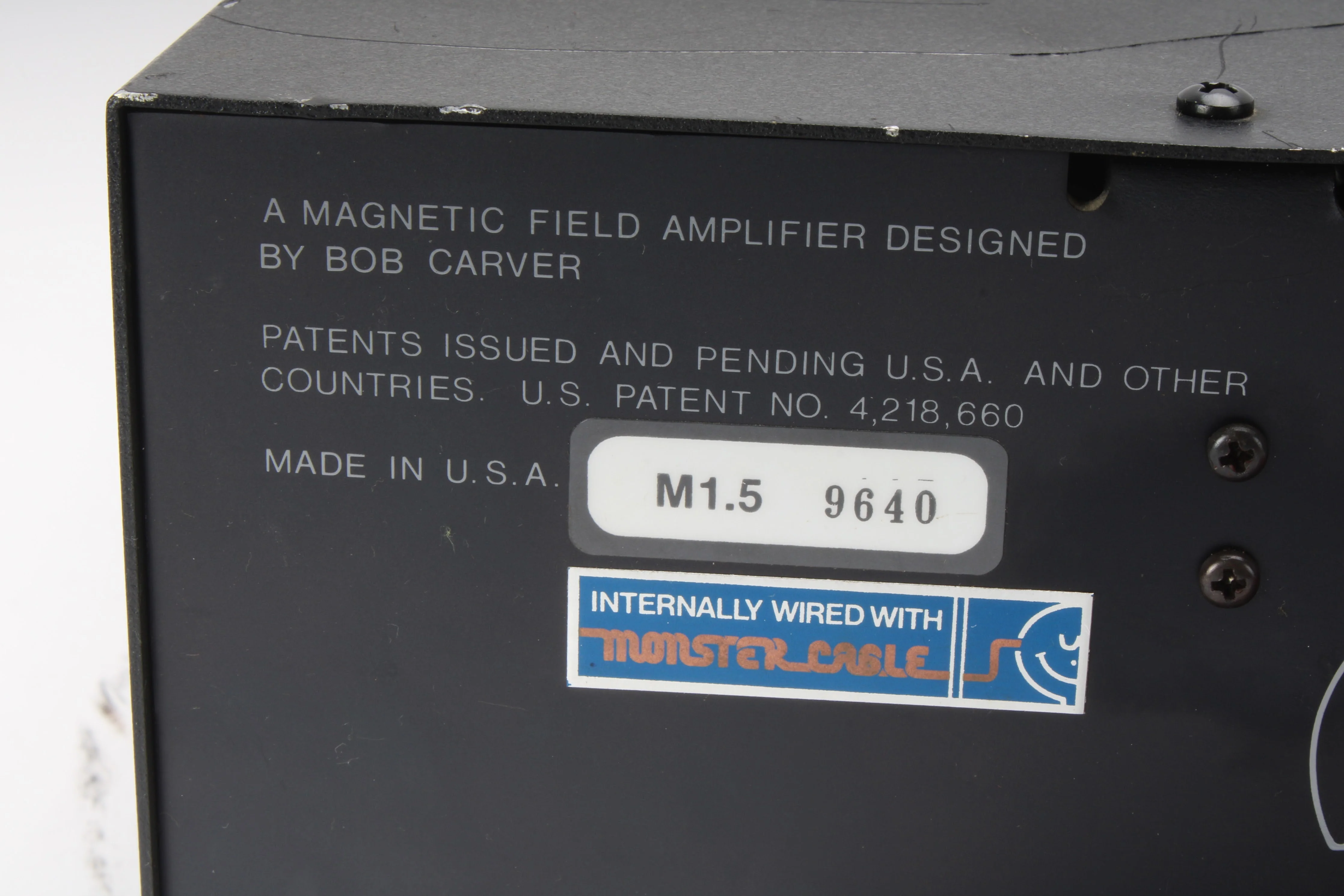 Carver M-1.5T Magnetic Field Stereo Power Amplifier - Image 3