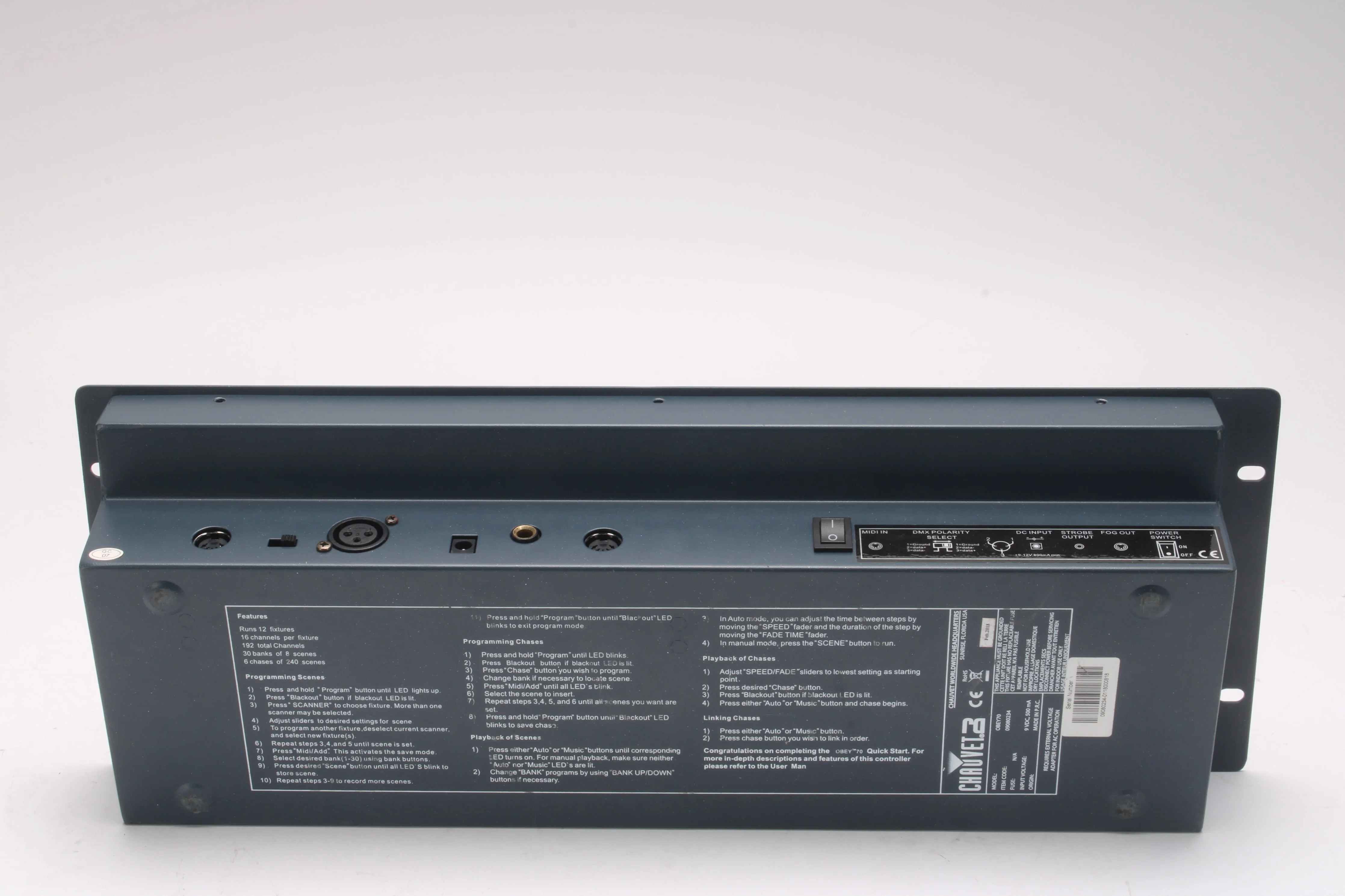 Chauvet Dj Obey 70 Universal DMX Controller With Box and Power Supply - Image 4