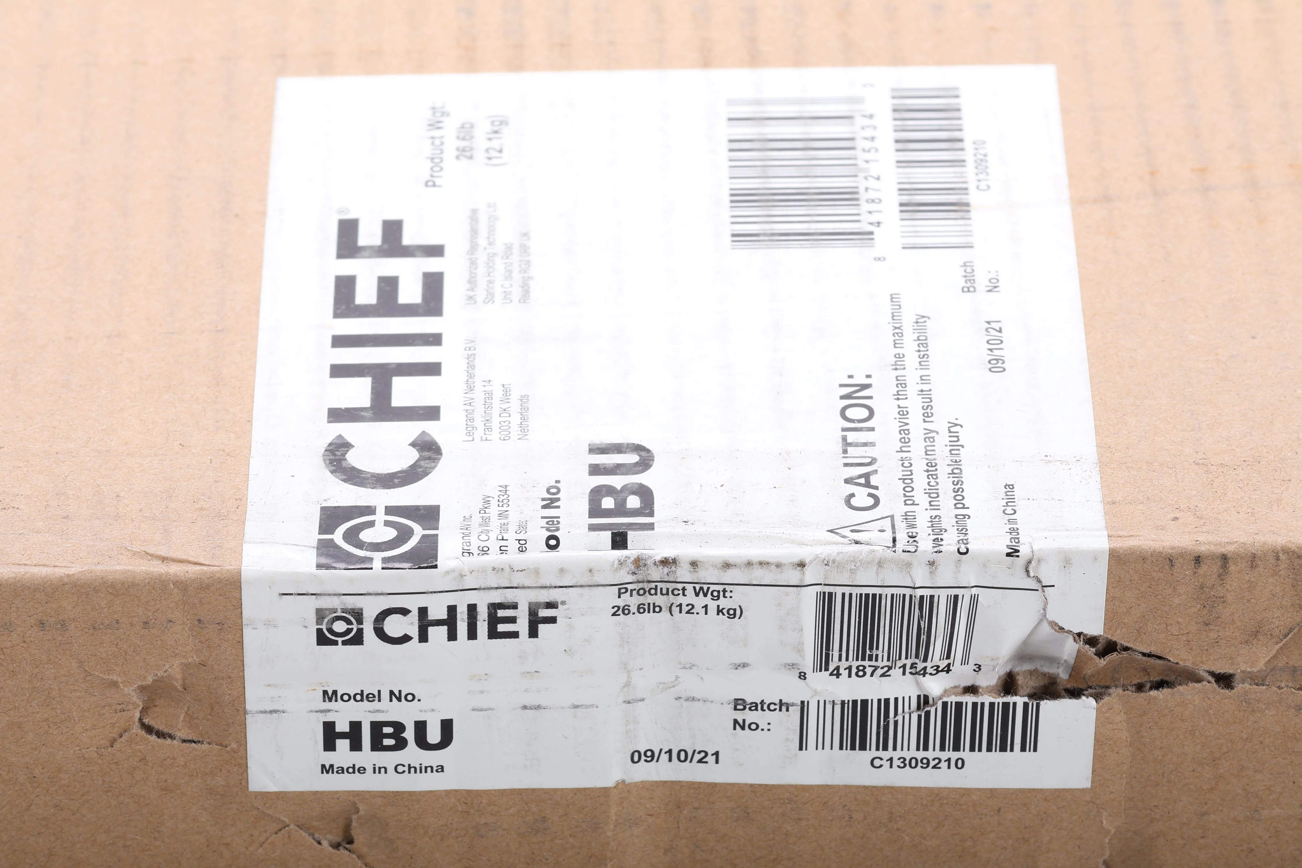 Chief HBU Universal Interface Bracket - NEW Sealed - Image 3