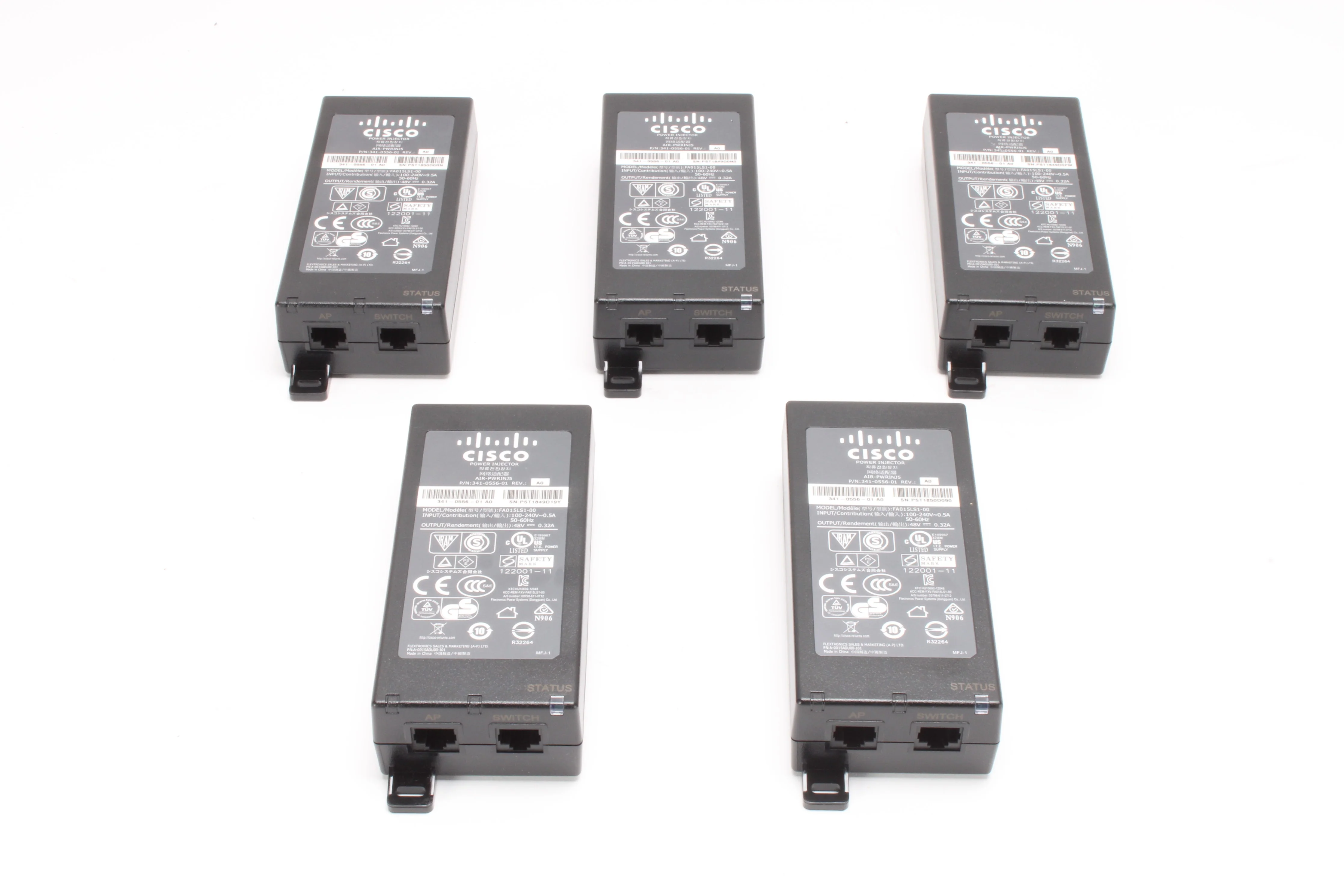 Cisco Aironet AIR-PWRINJ5 PoE Power Injector 1600 2600 3600 Series AP Lot of 5 - Image 3