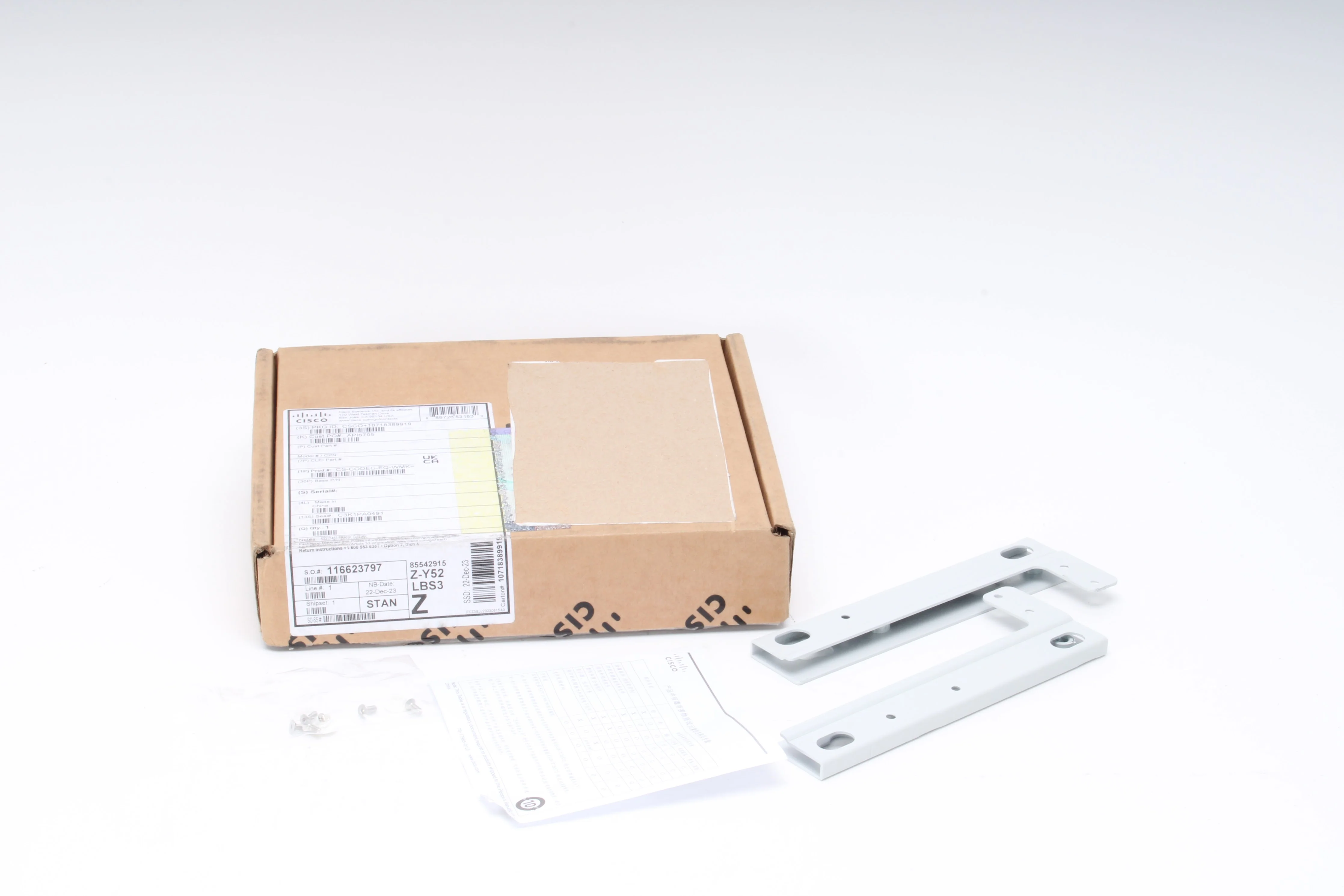 Cisco CS-CODEC-EQ-WMK Wall Mount Kit With Original Box