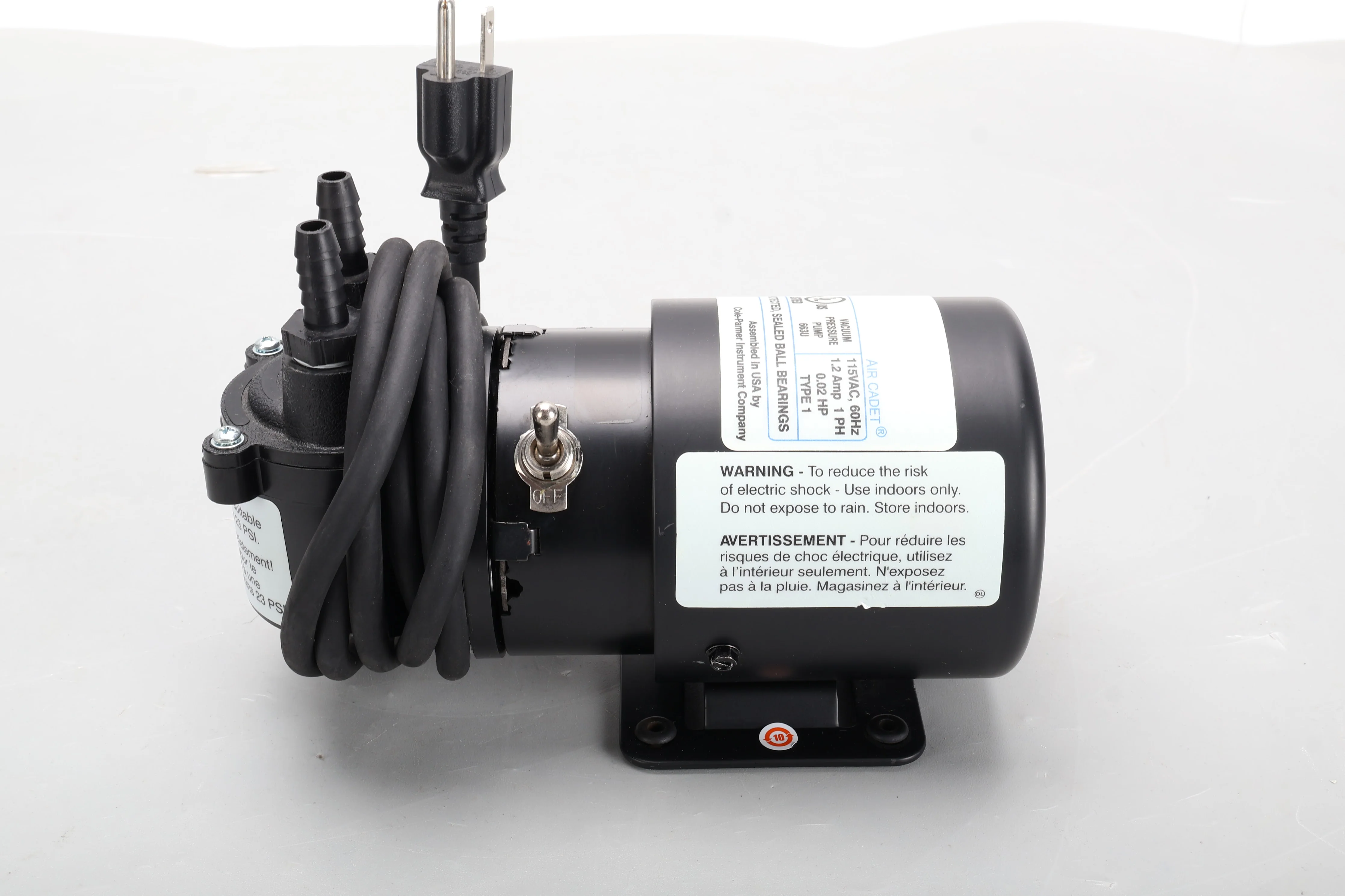 Cole Parmer 420-1901-00FK Vacuum Pump - Image 2
