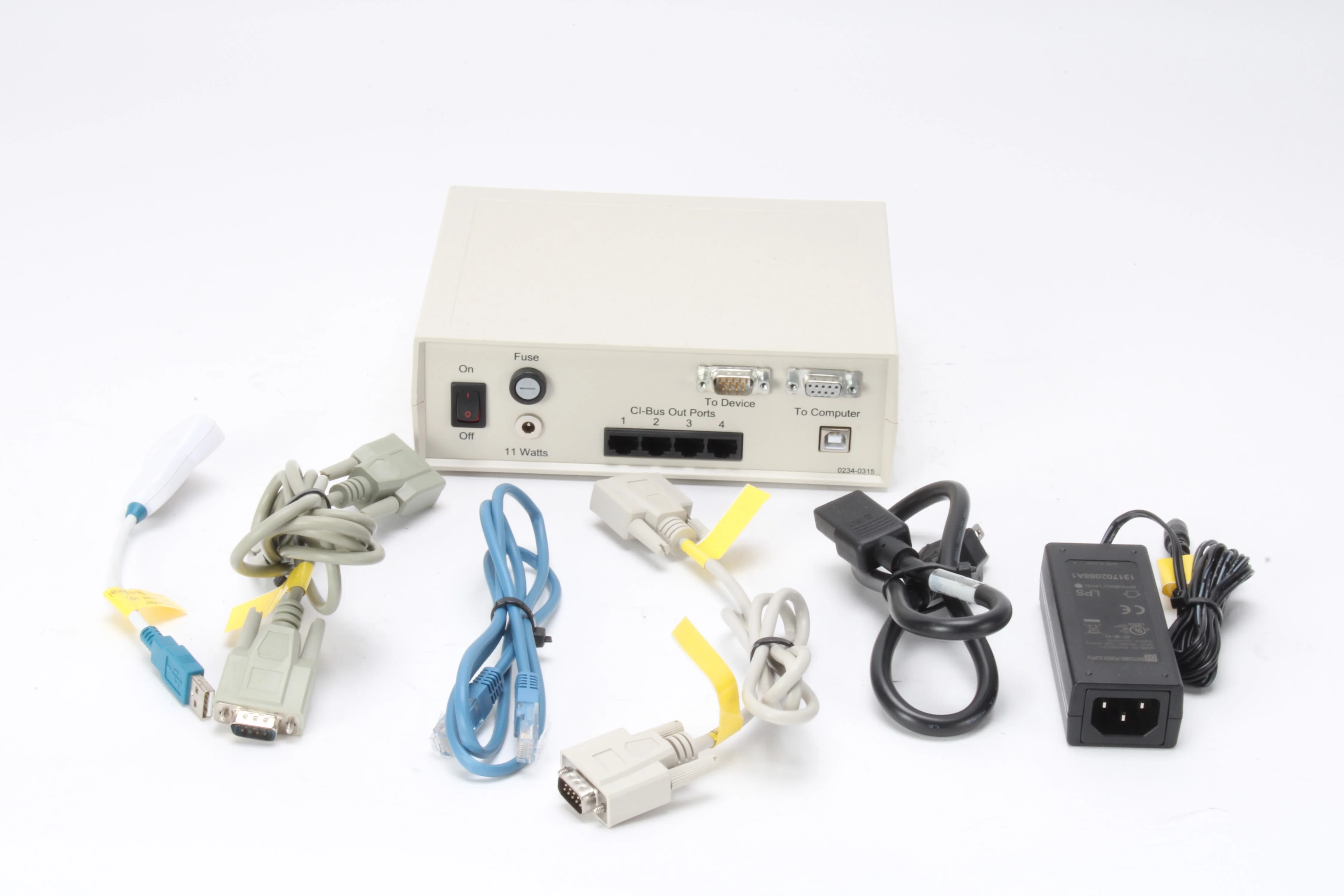 Columbus Instruments Oxymax CI-Bus Interface W/ Power Supply and Assorted Cable