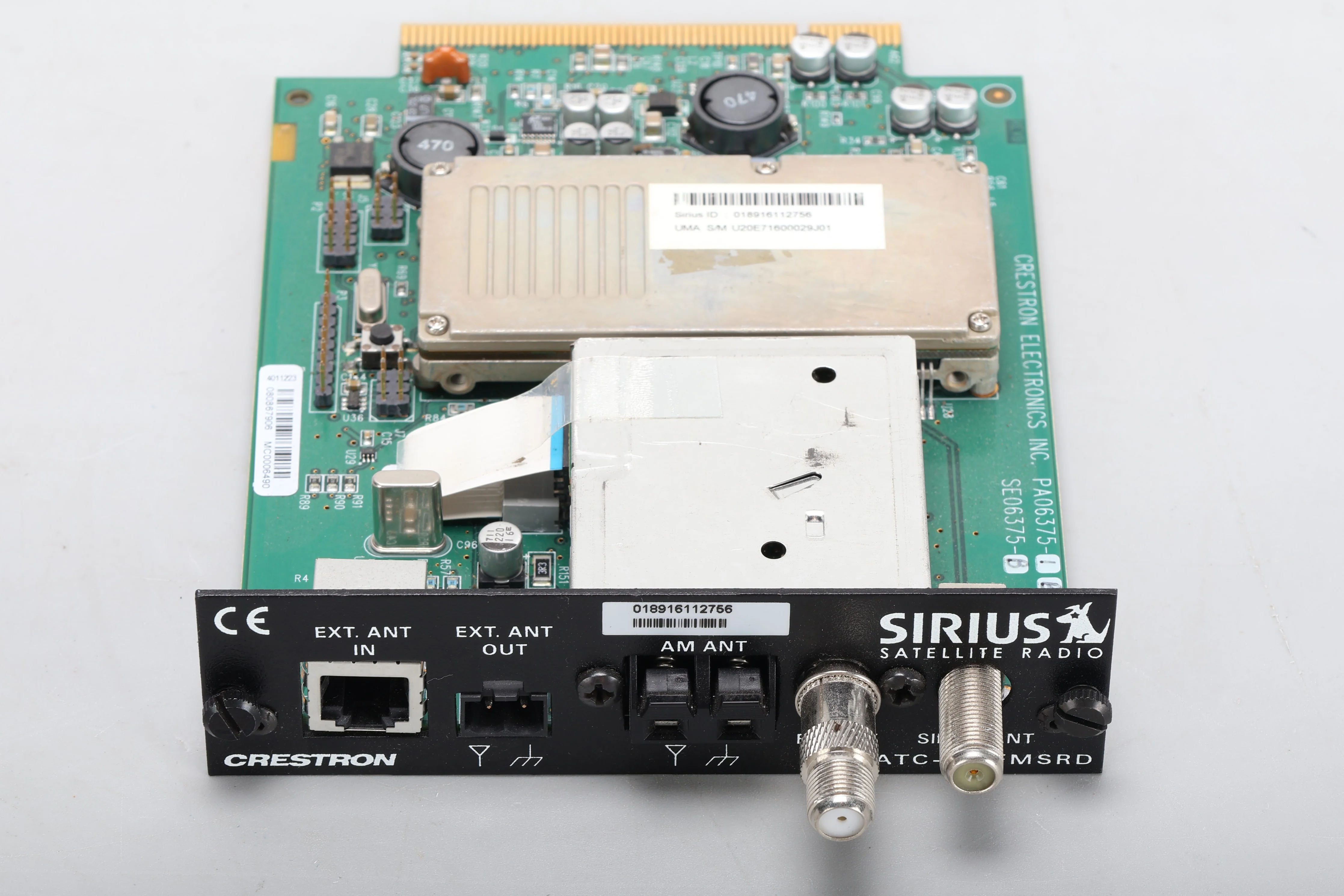 Crestron ATC-AMFMSRD Adagio AM/FM and SIRIUS Satellite Radio Tuner Card