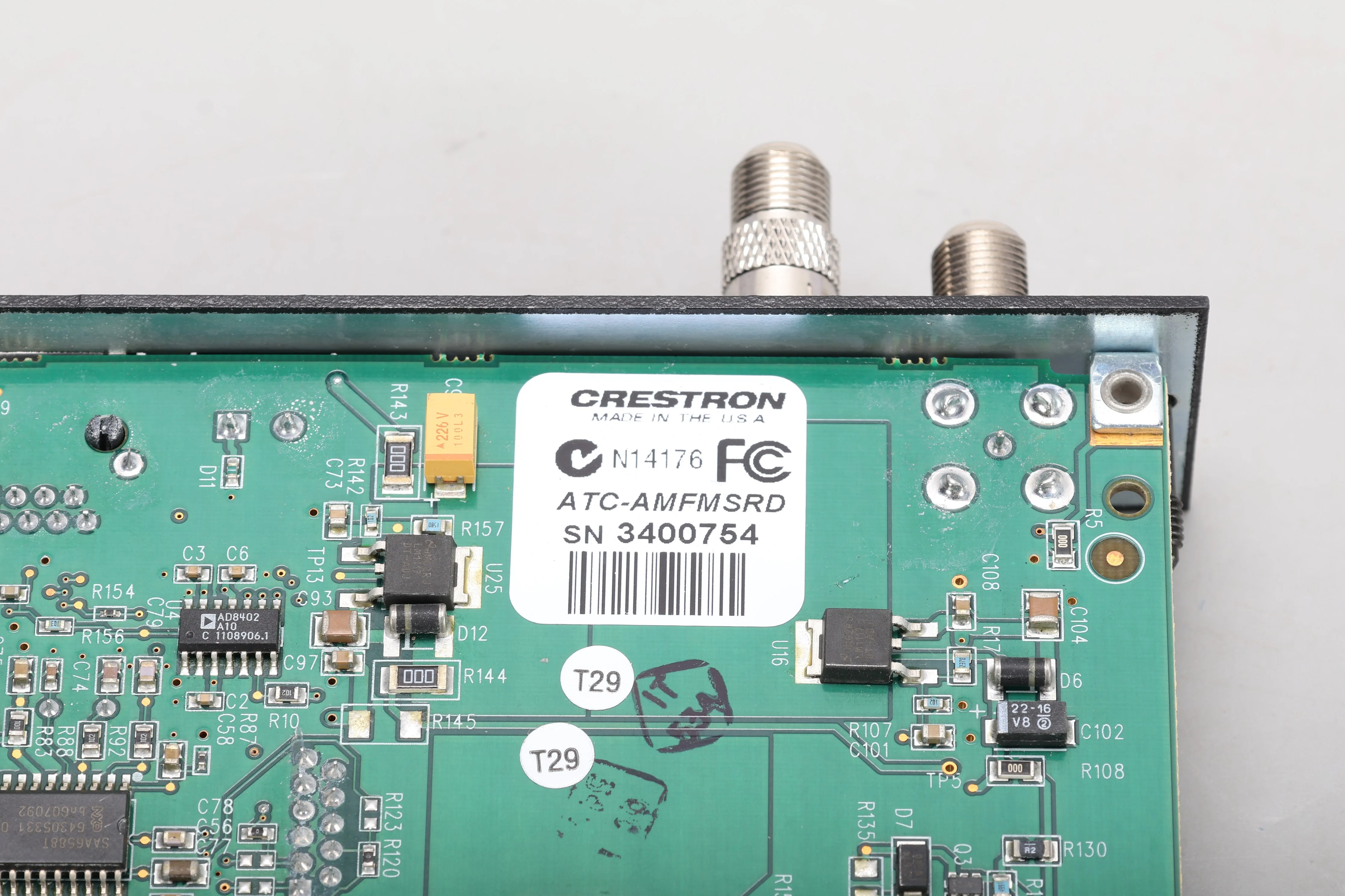 Crestron ATC-AMFMSRD Adagio AM/FM and SIRIUS Satellite Radio Tuner Card - Image 5