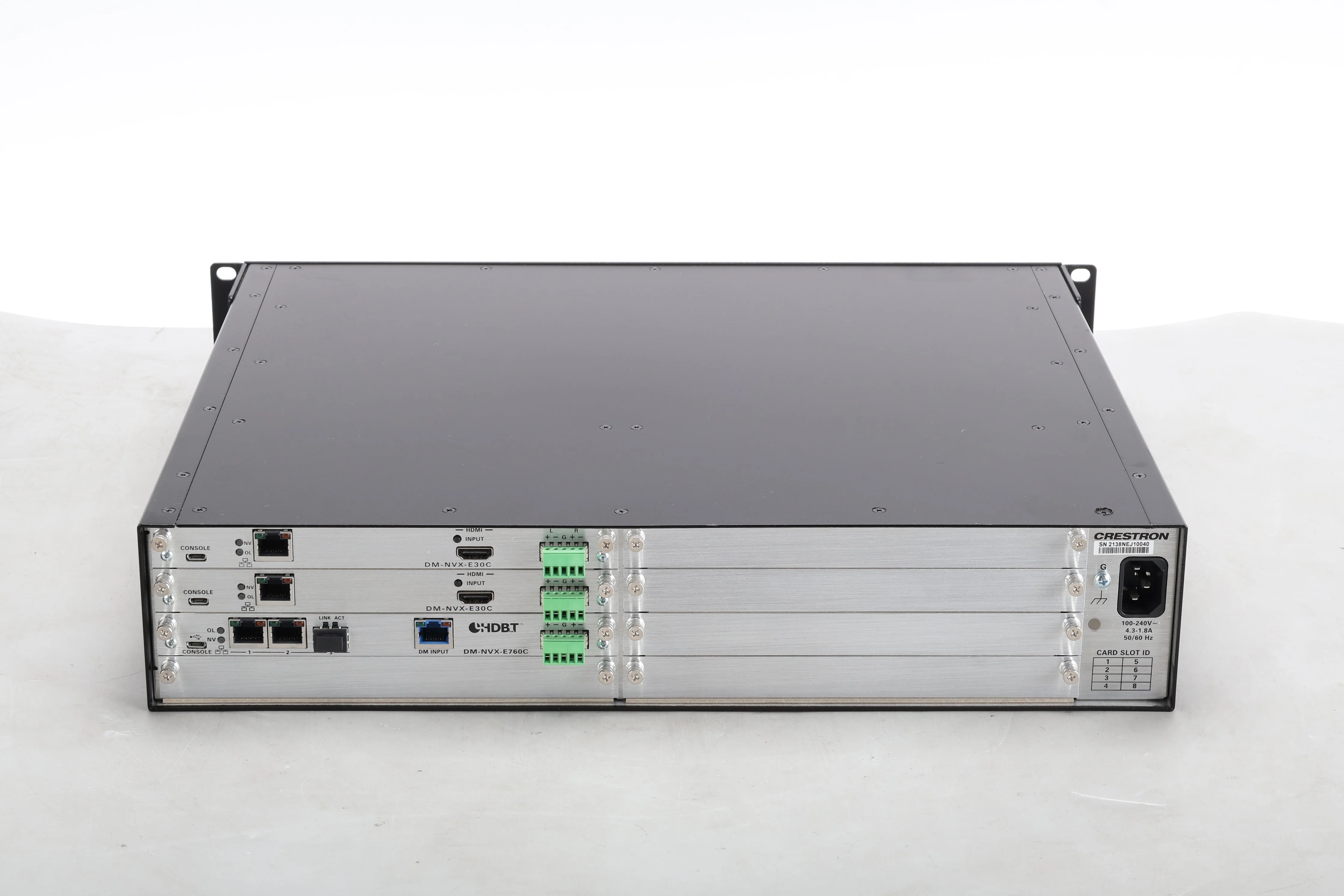 Crestron DMF-CI-8 Card Chassis With 2x: DM-NVX-E30C and 1x: DM-NVX-E760C Cards - Image 3