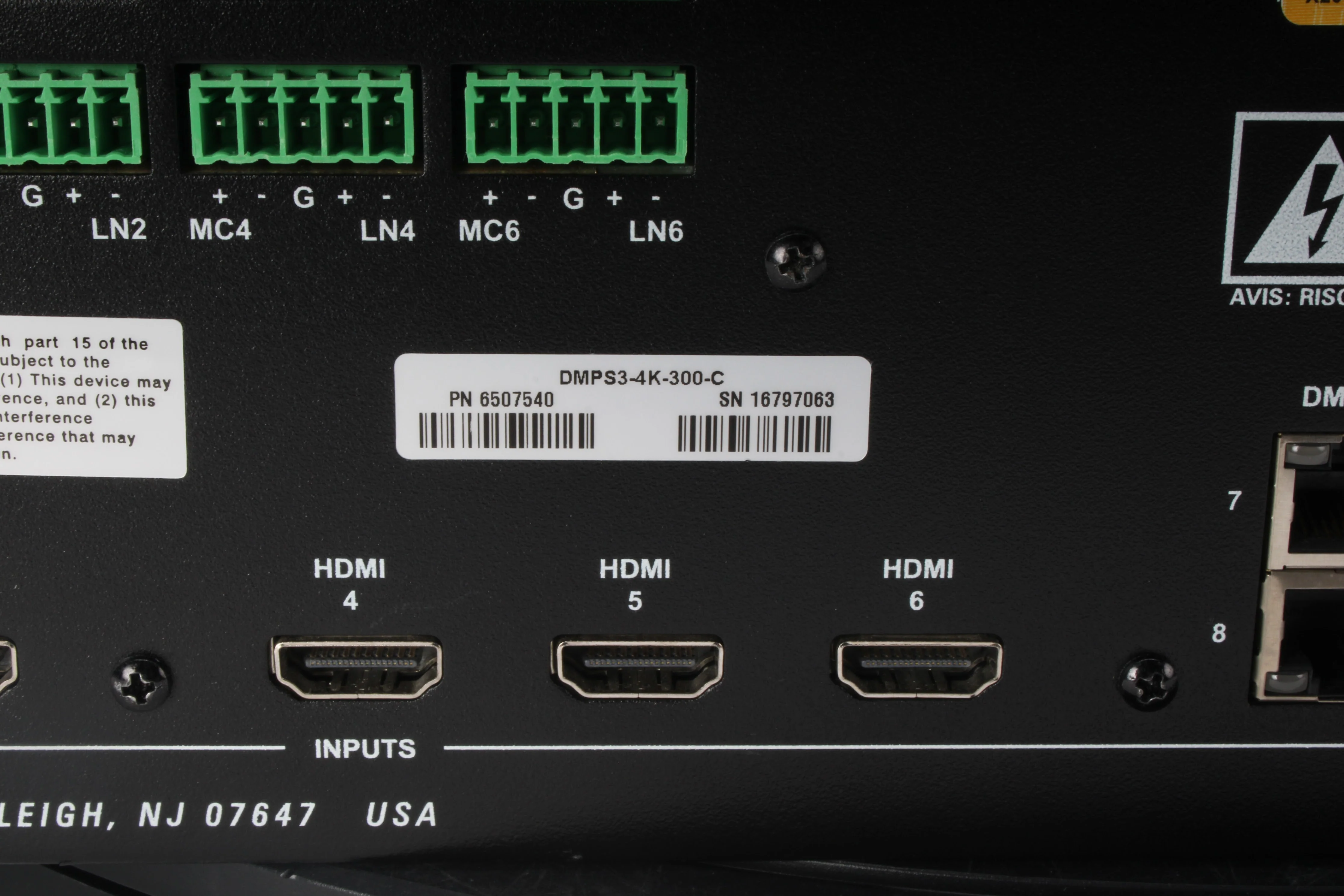 Crestron DMPS3-4K-300-C 3-Series 4K DigitalMedia Presentation System 300 - Fair - Image 6