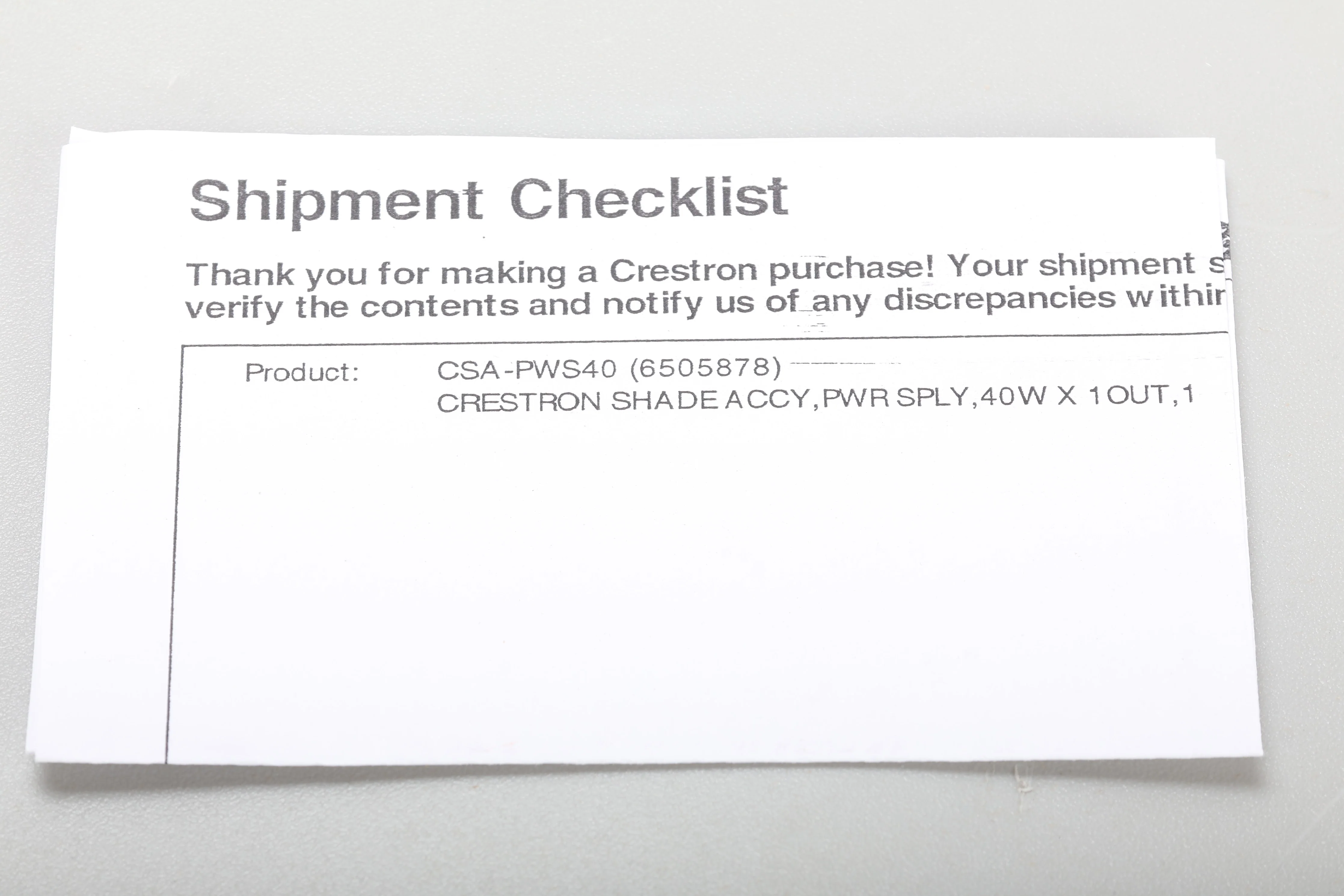 Crestron GT-46401-4024 24V Power Supply CSA-PWS40 - Image 2