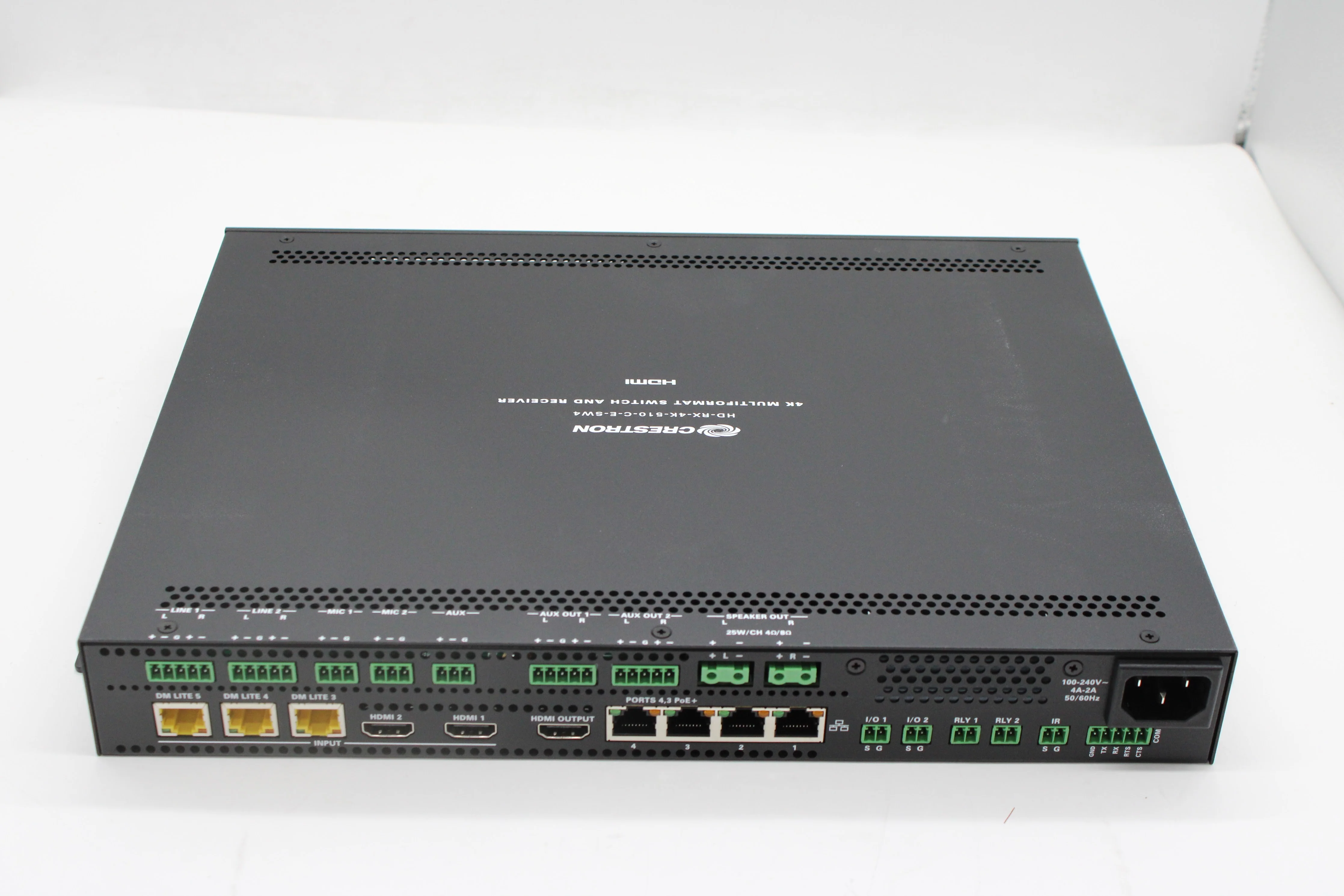 Crestron HD-RX-4K-510-C-E-SW4 DMPS Lite 4K Multiformat 5x1 AV Switch - New Open - Image 4