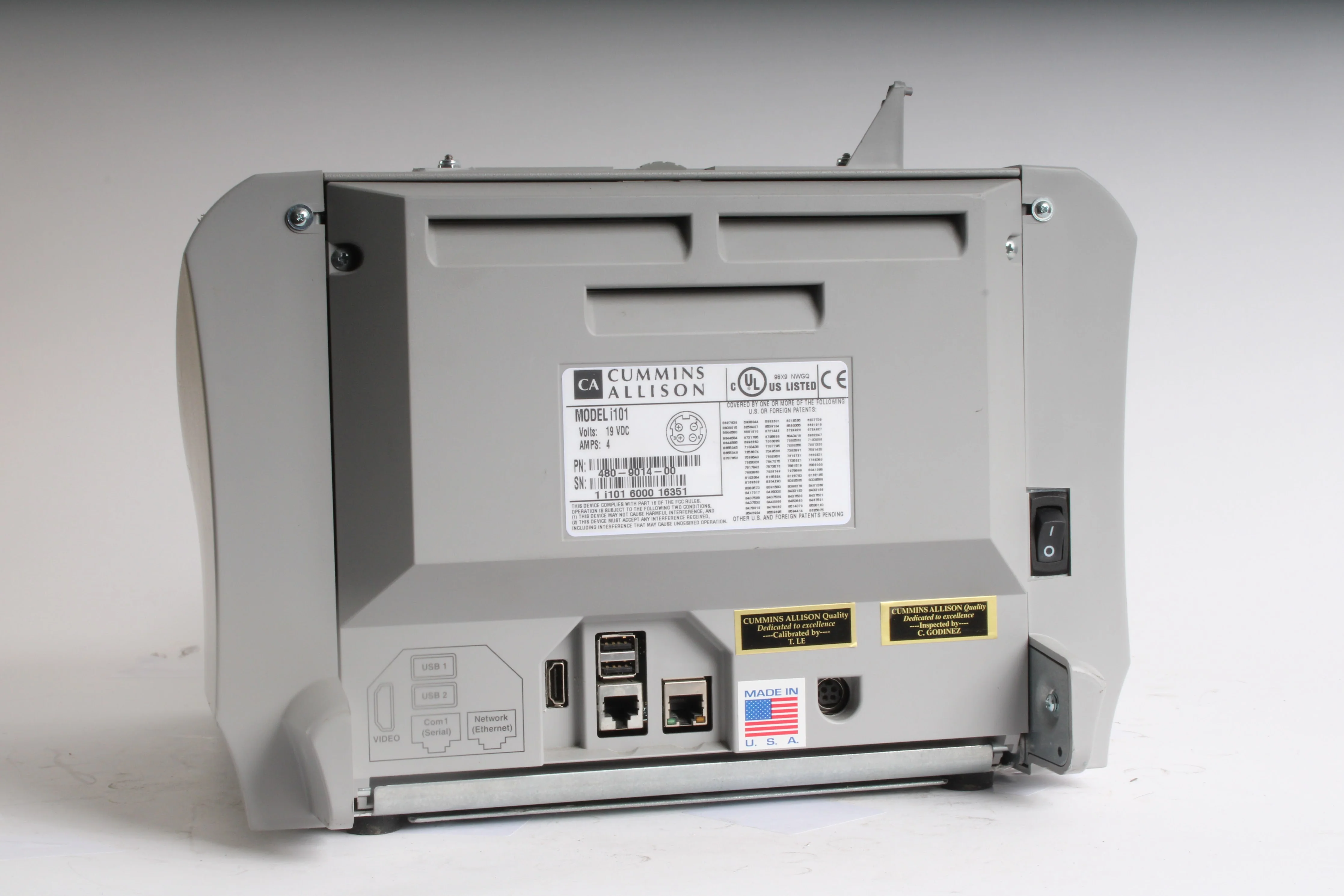 Cummins Allison i101 JetScan IFX i100 Automated Currency Counter AS IS Parts - Image 5
