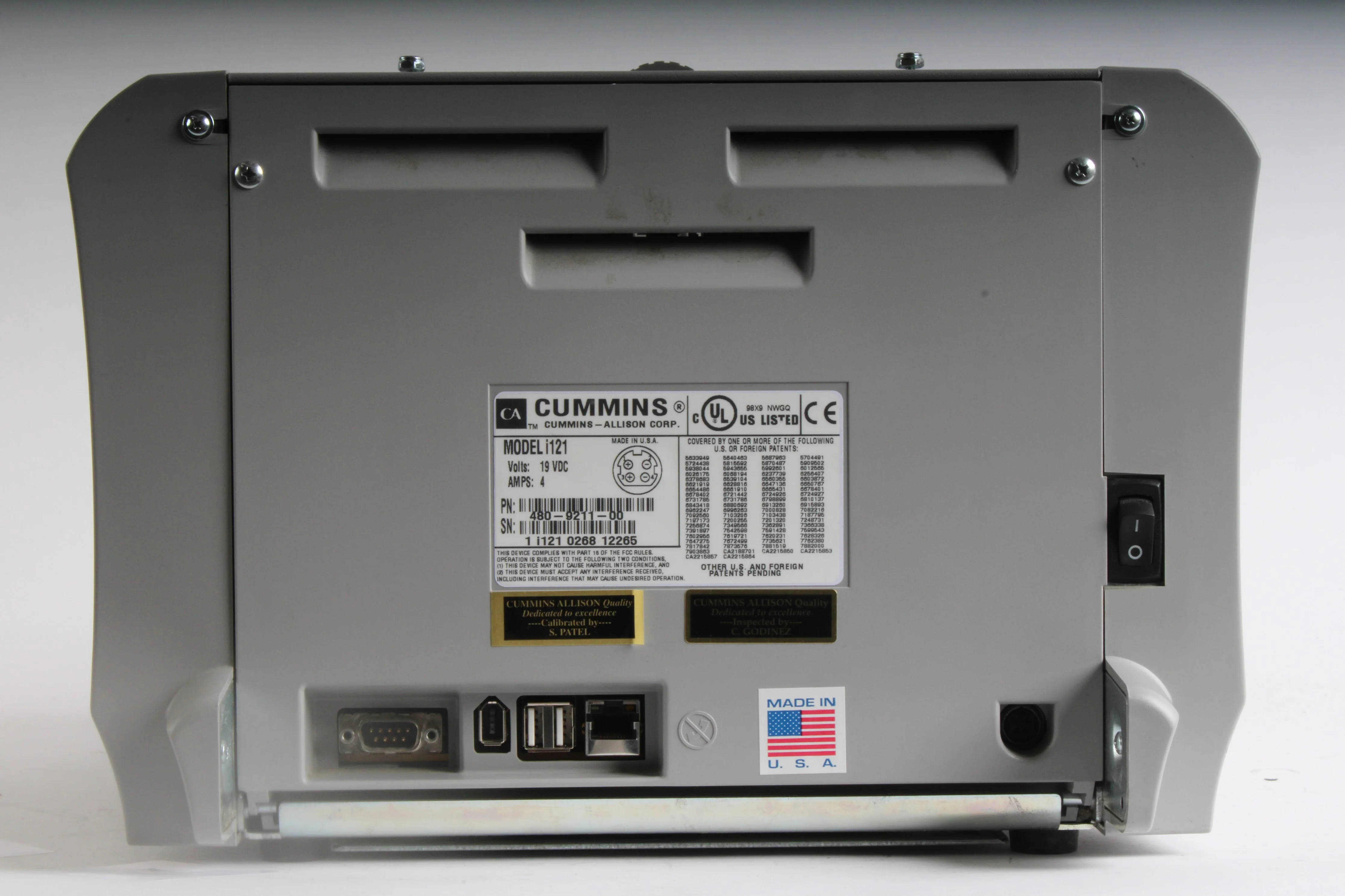Cummins Allison i121 JetScan Automated Currency Counter - AS IS Parts or Repair - Image 5