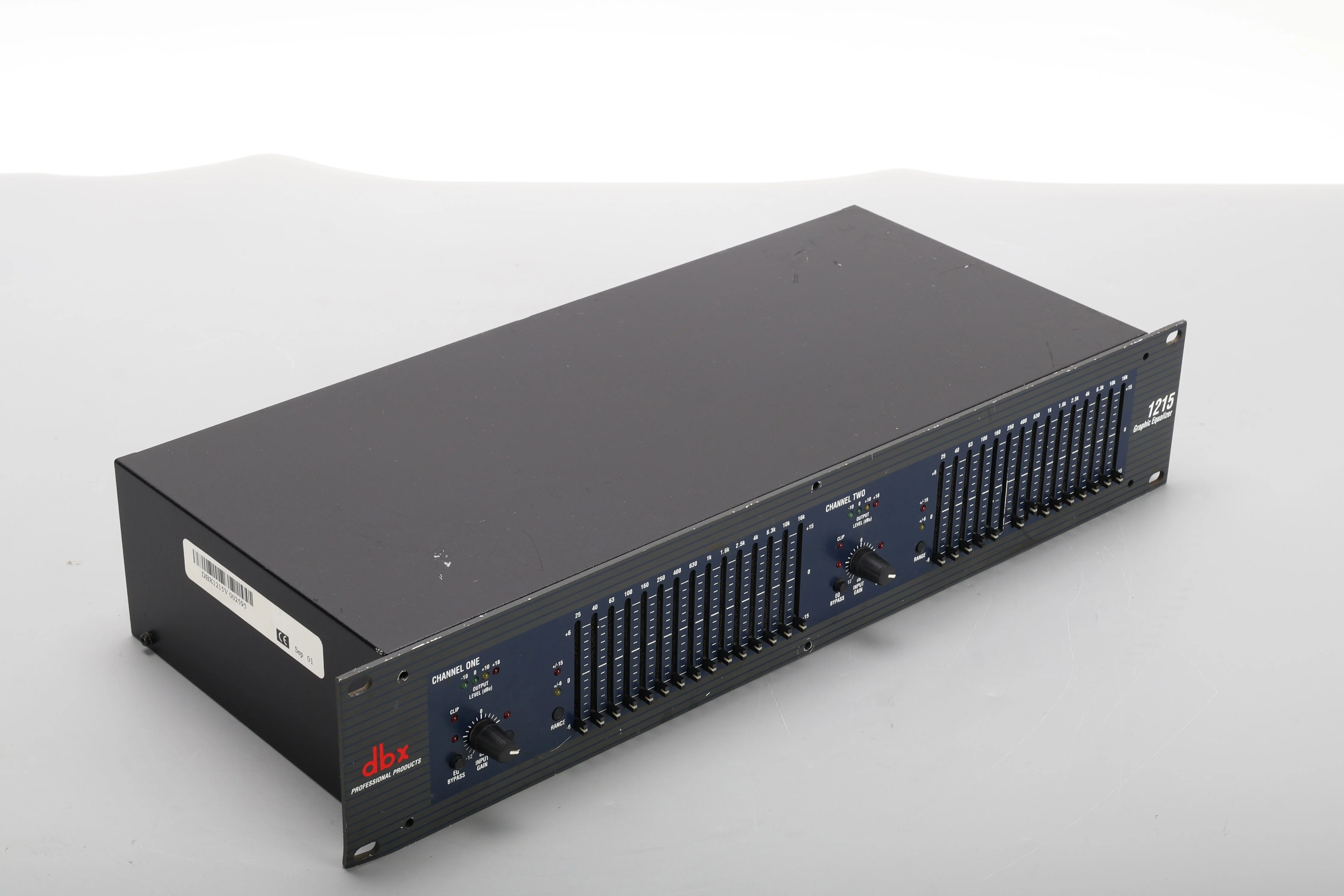 DBX 1215 Dual-Channel 15-Band Graphic Equalizer - Fair Condition - Image 2