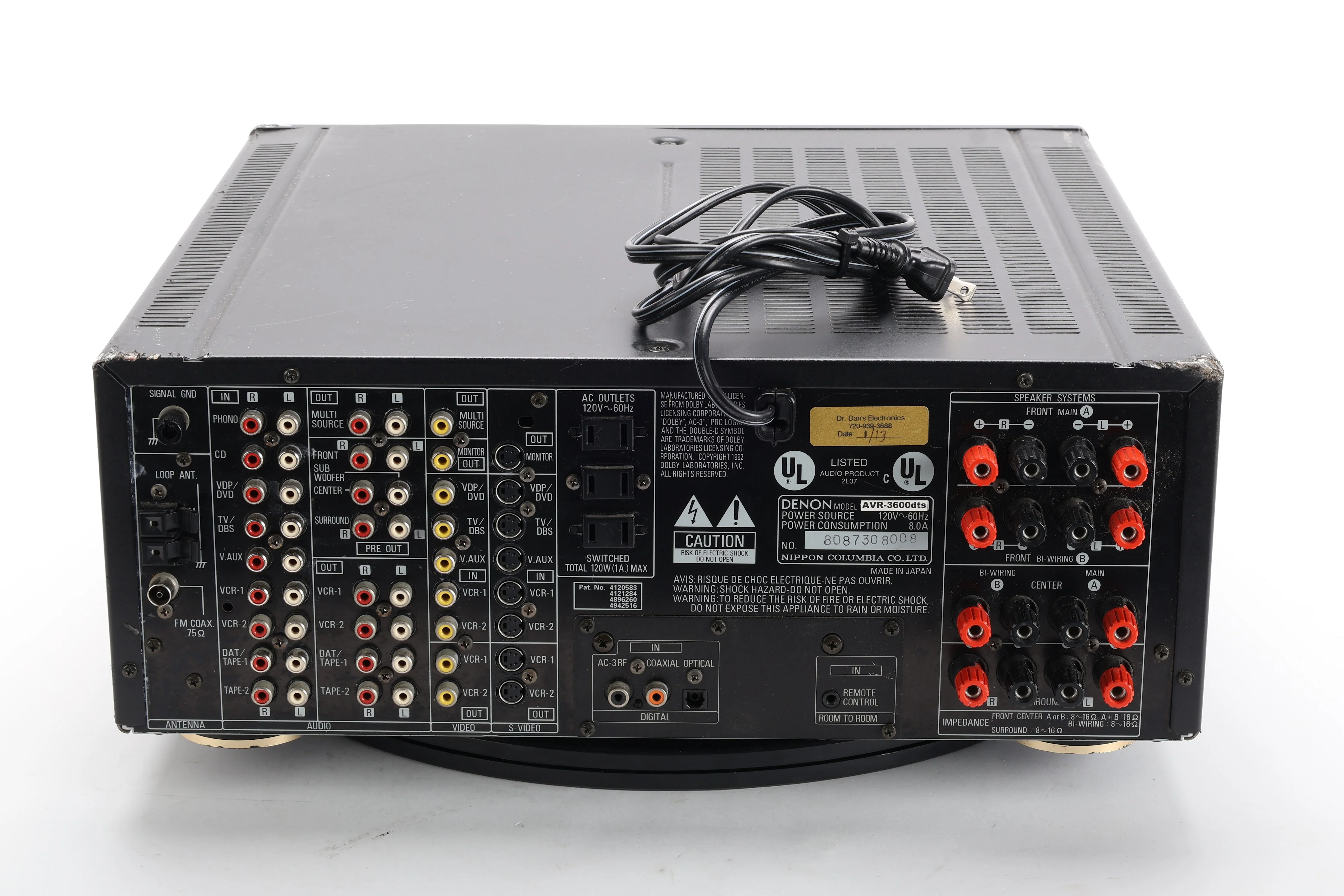 Denon AVR-3600 DTS AV Surround Receiver - AS IS For Parts - Image 3