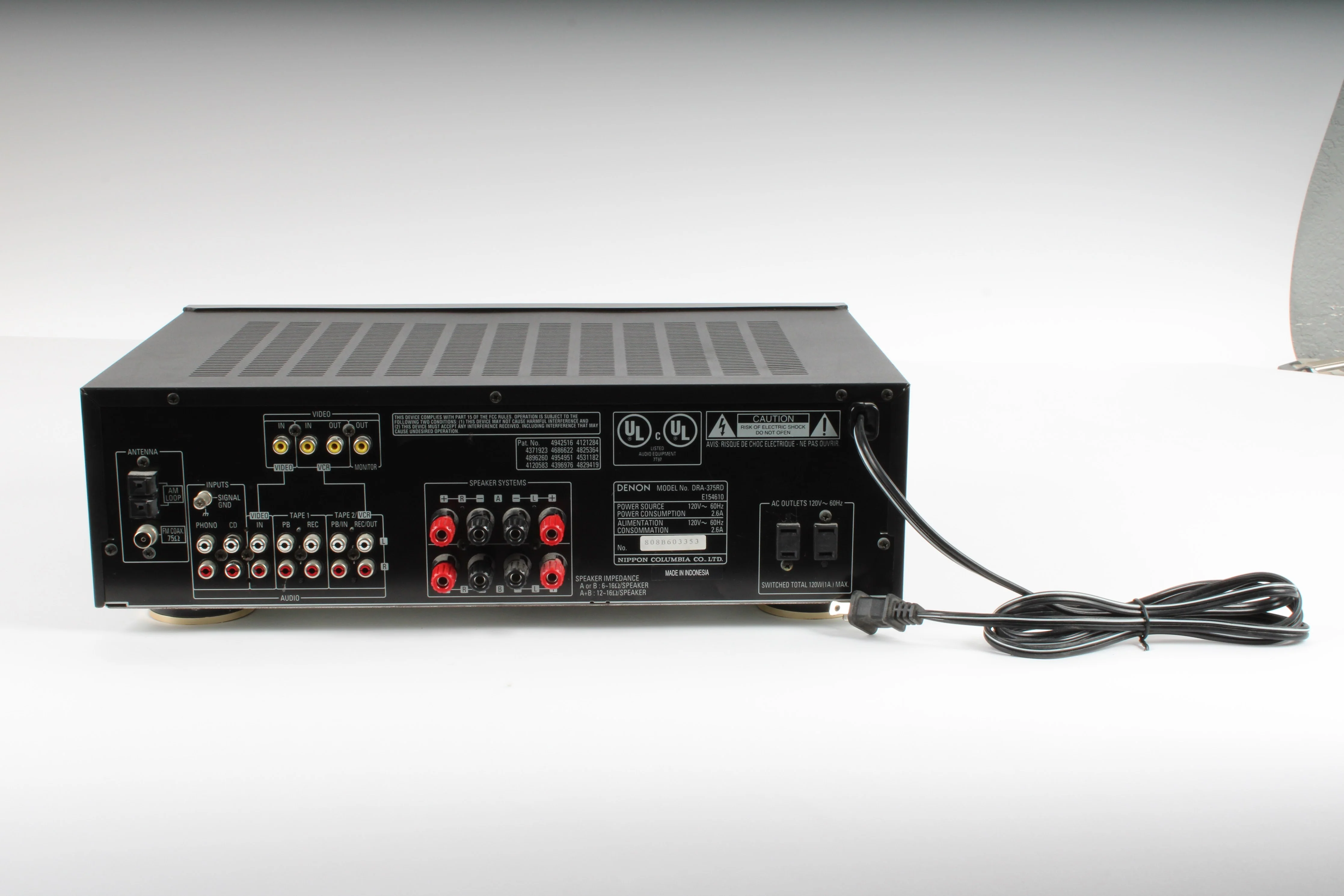 Denon DRA-375RD AM/FM Stereo Receiver - Image 5