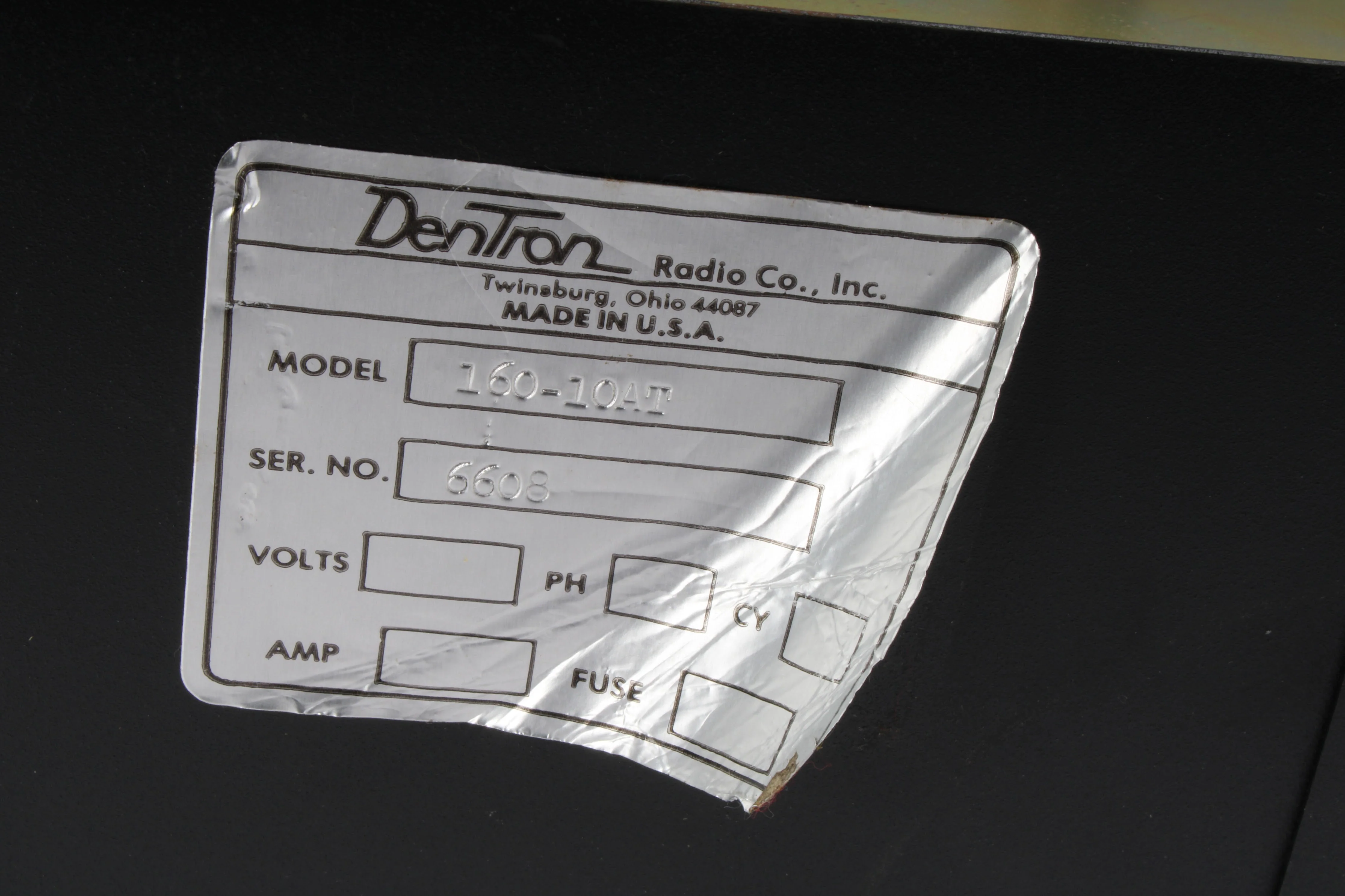 DenTron Radio 160-10AT Super Tuner Antenna Tuner - No Power Supply - Image 6