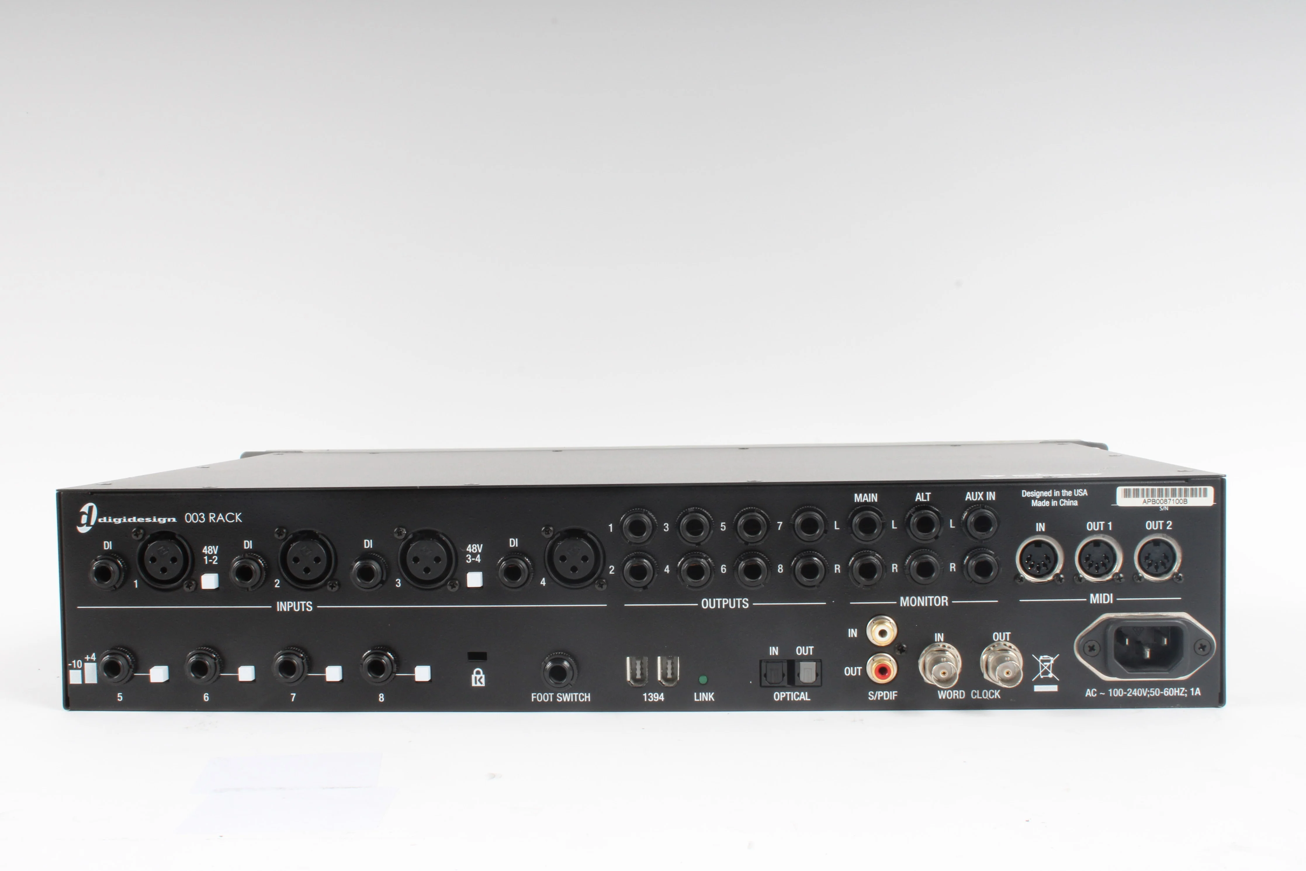 DigiDesign 003 Rack Firewire Recording Interface 9100-38730-00 W/ Rack Ears - Image 5