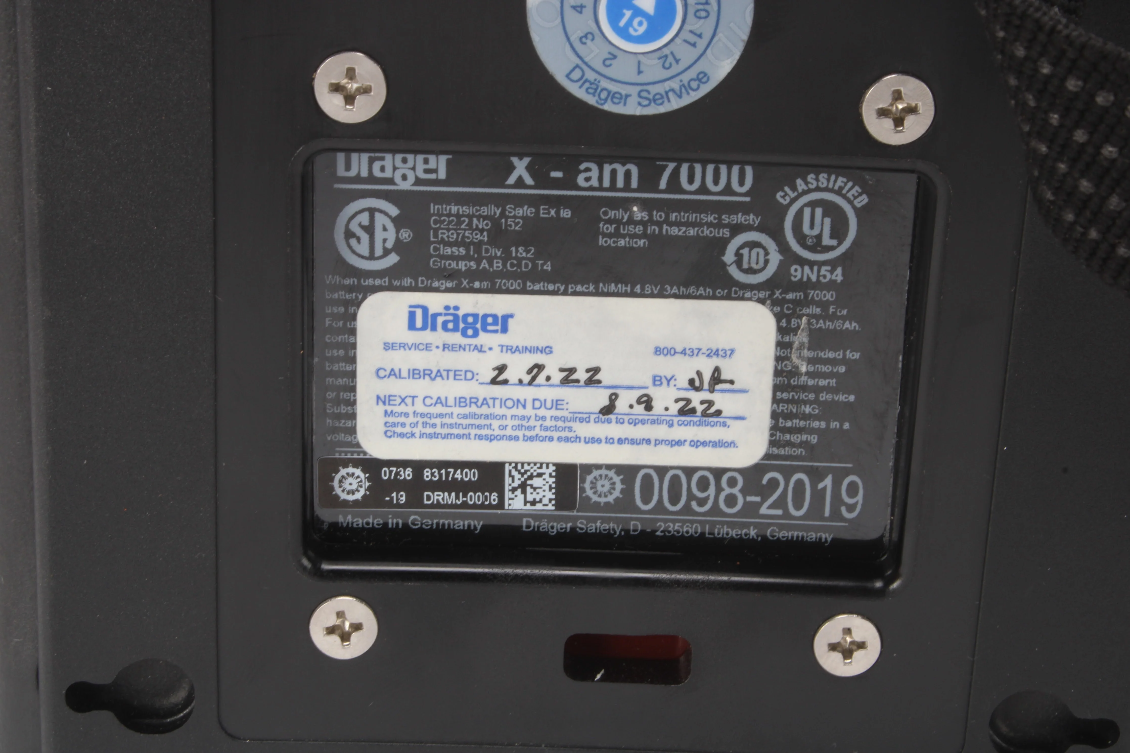 Drager X-am 7000 Multi-Gas Monitoring Kit With Pump Adapter 8317639 - Image 4
